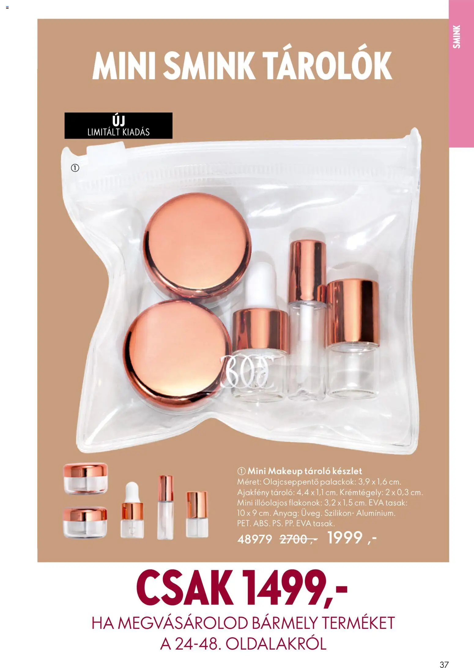 Oriflame akciós ujság - amely érvényes a következő dátumtól: 22.10.2025 | Oldal: 37 | Termékek: Smink