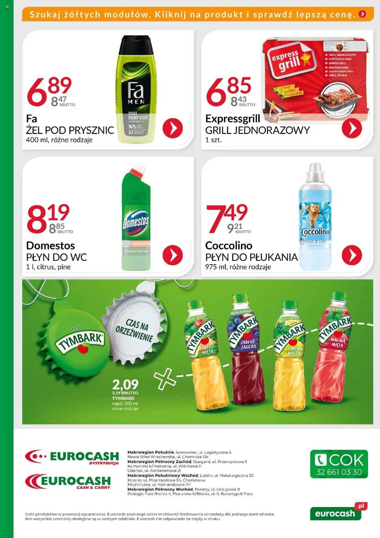 Eurocash Gazetka - Ofensywa Spożywcza od 27.07.2025 | Strona: 10 | Produkty: Coccolino, Prysznic, Domestos, Żel pod prysznic