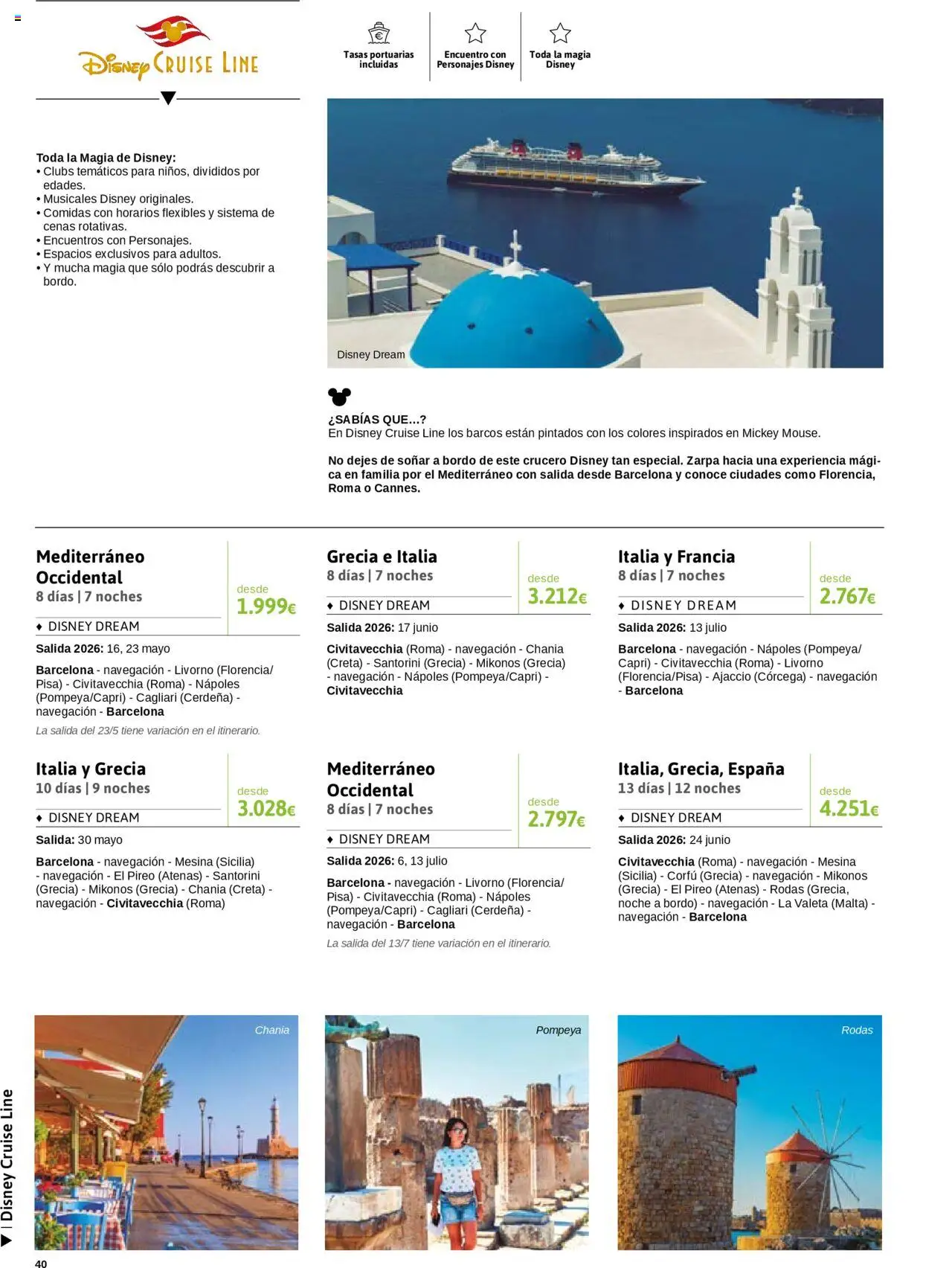 Viajes El Corte Inglés - Crucero Fantástico │ válido desde el 16.09.2025 | Página: 40 | Productos: Navegación
