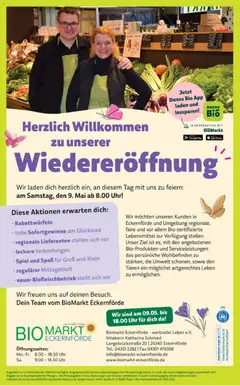 Denns BioMarkt Wiedereröffnung ab 09.05.2026 gültig
