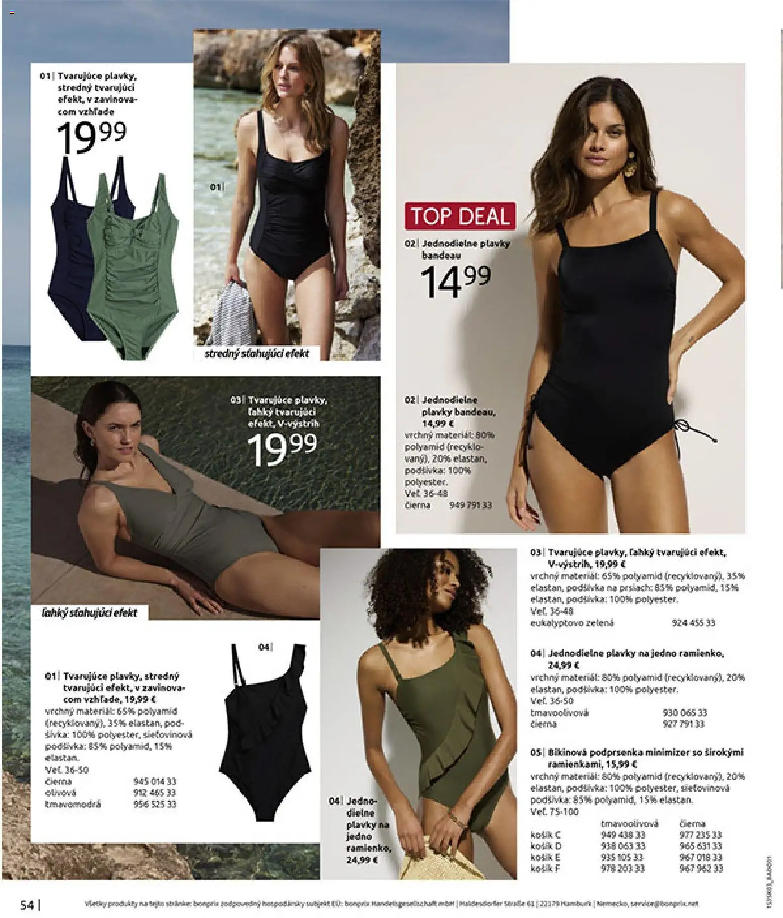 Nové Bonprix akcie – leták je platný od 10.03.2026 | Strana: 56 | Produkty: Podprsenka, Plavky