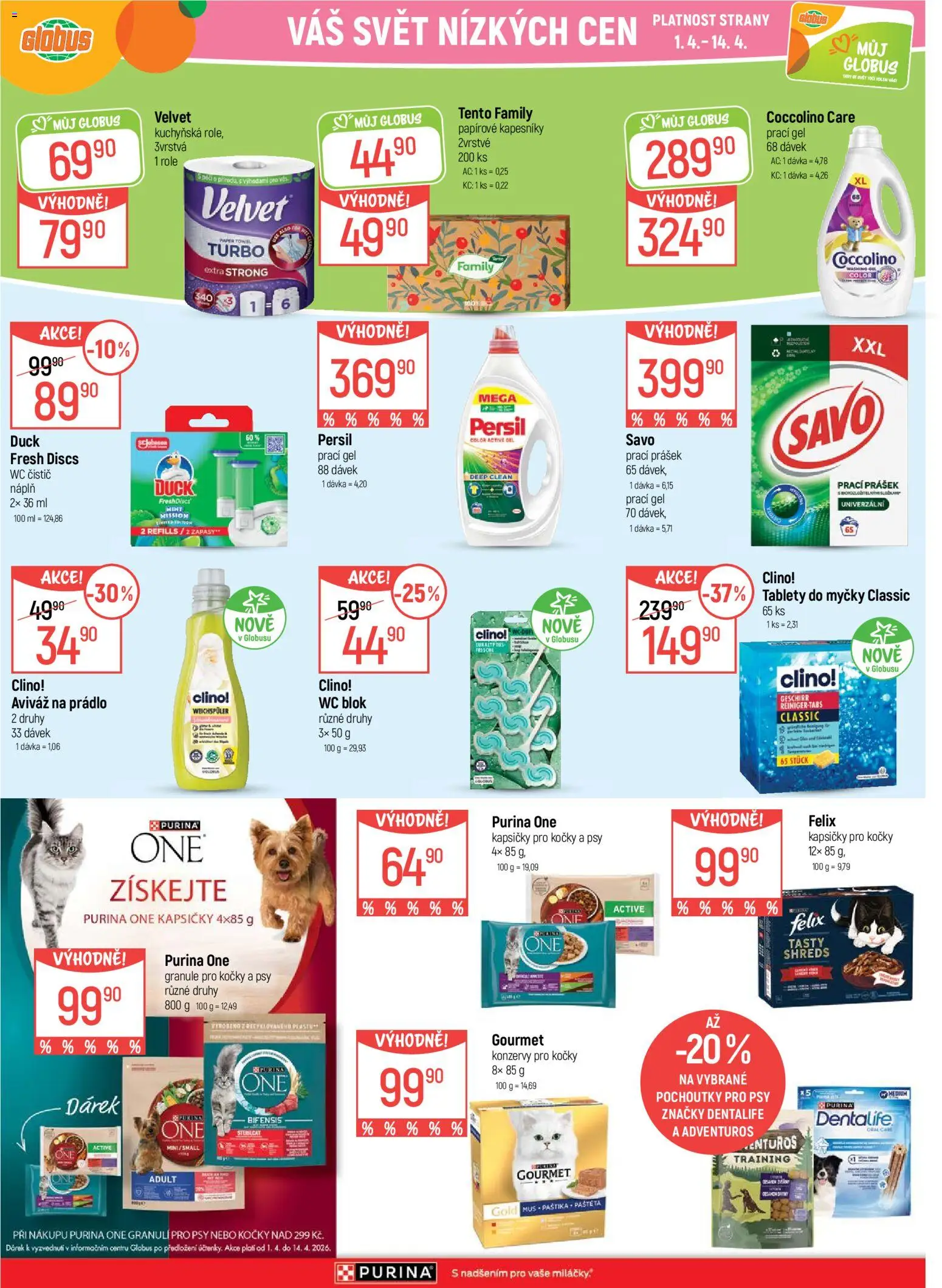 Globus leták - Opava od 01.04.2026 | Strana: 28 | Produkty: Tablety do myčky, Gourmet Gold, Blok, Persil
