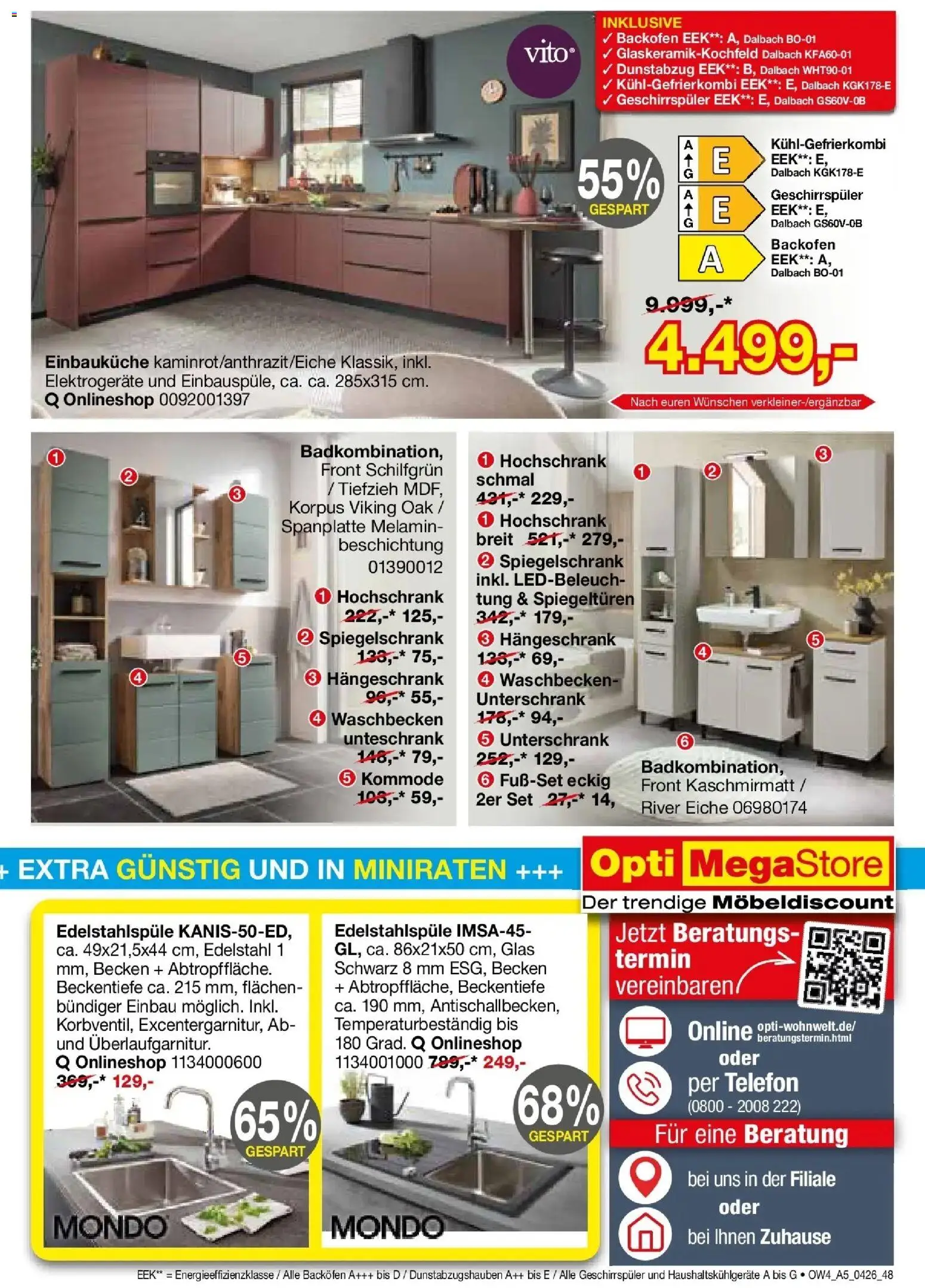 Angebote - Für Zuhause-Liebhaber – gültig ab 01.04.2026 | Seite: 49 | Produkte: Geschirrspüler, Spiegelschrank, Hochschrank, Dunstabzug