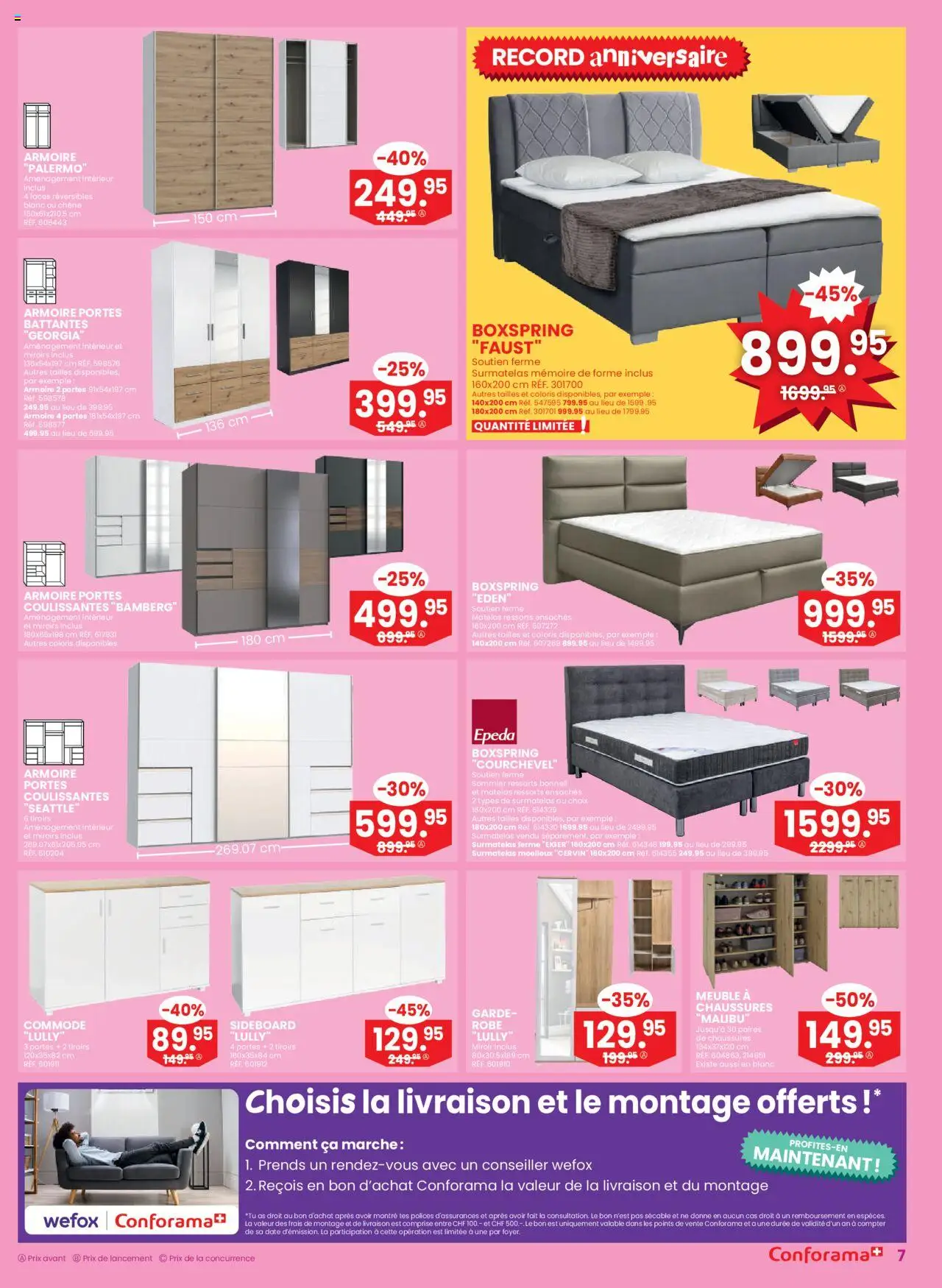 Conforama Aktionen FR – gültig ab 10.09.2025 | Seite: 7 | Produkte: Sideboard