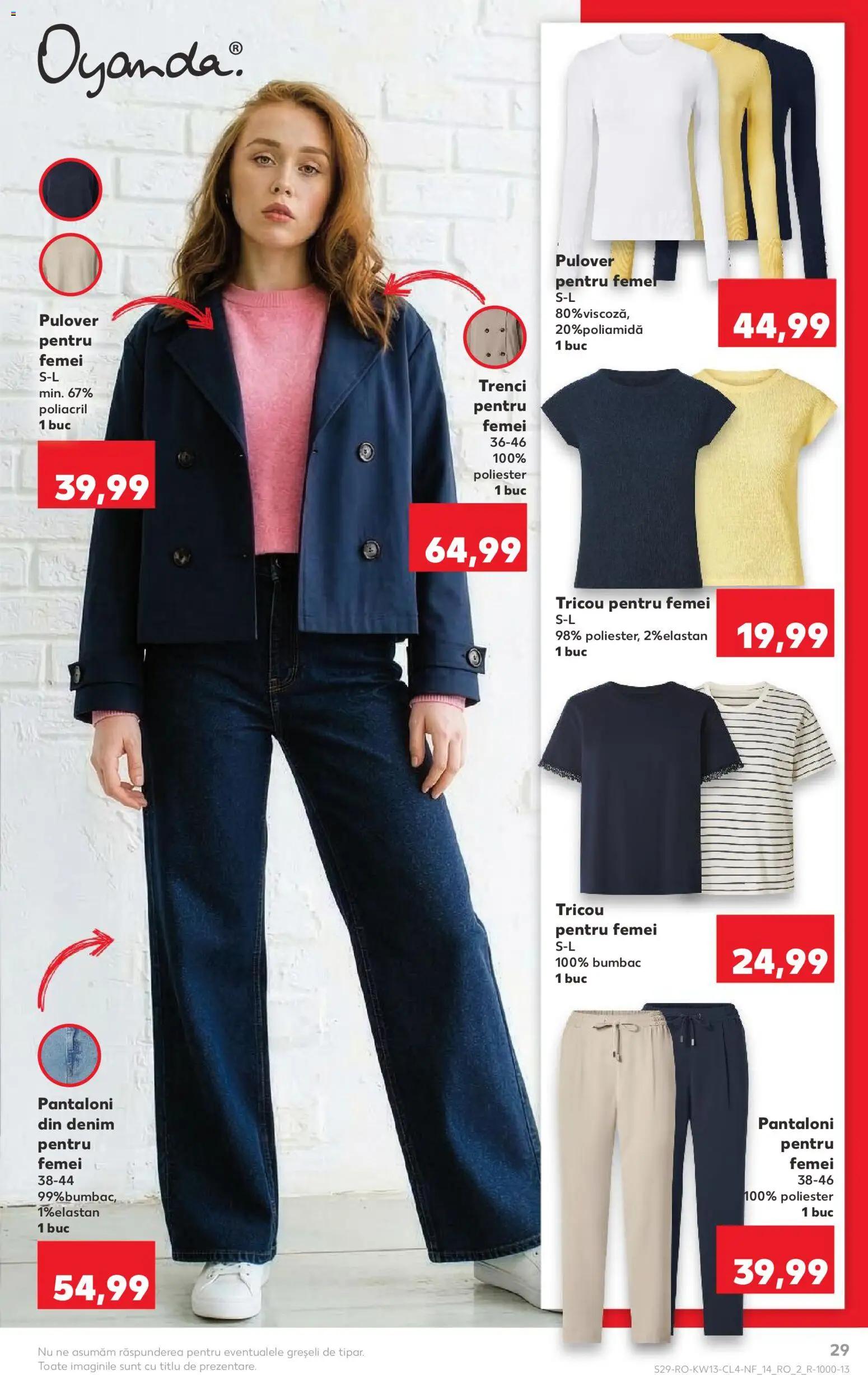Noul catalog Kaufland – valabil de la 25.03.2026 | Pagină: 29 | Produse: Tricou, Pulover, Pantaloni