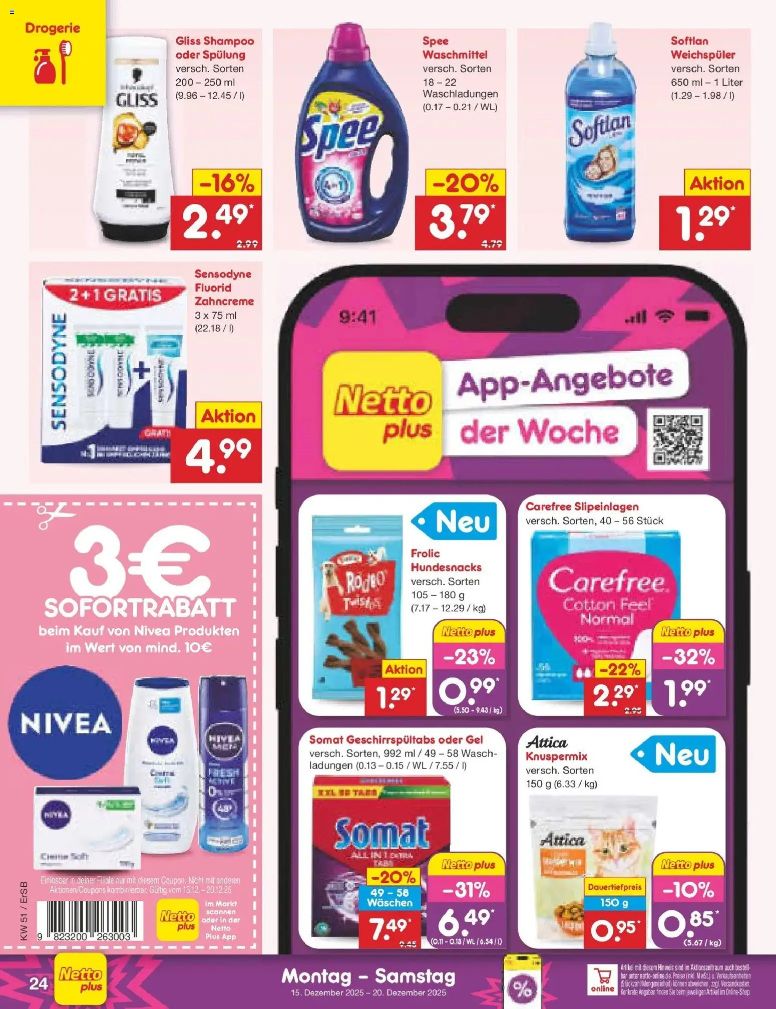 Netto Marken-Discount prospekt Nordhausen	 – gültig ab 15.12.2025 | Seite: 36 | Produkte: Spülung, Spee, Weichspüler, Waschmittel