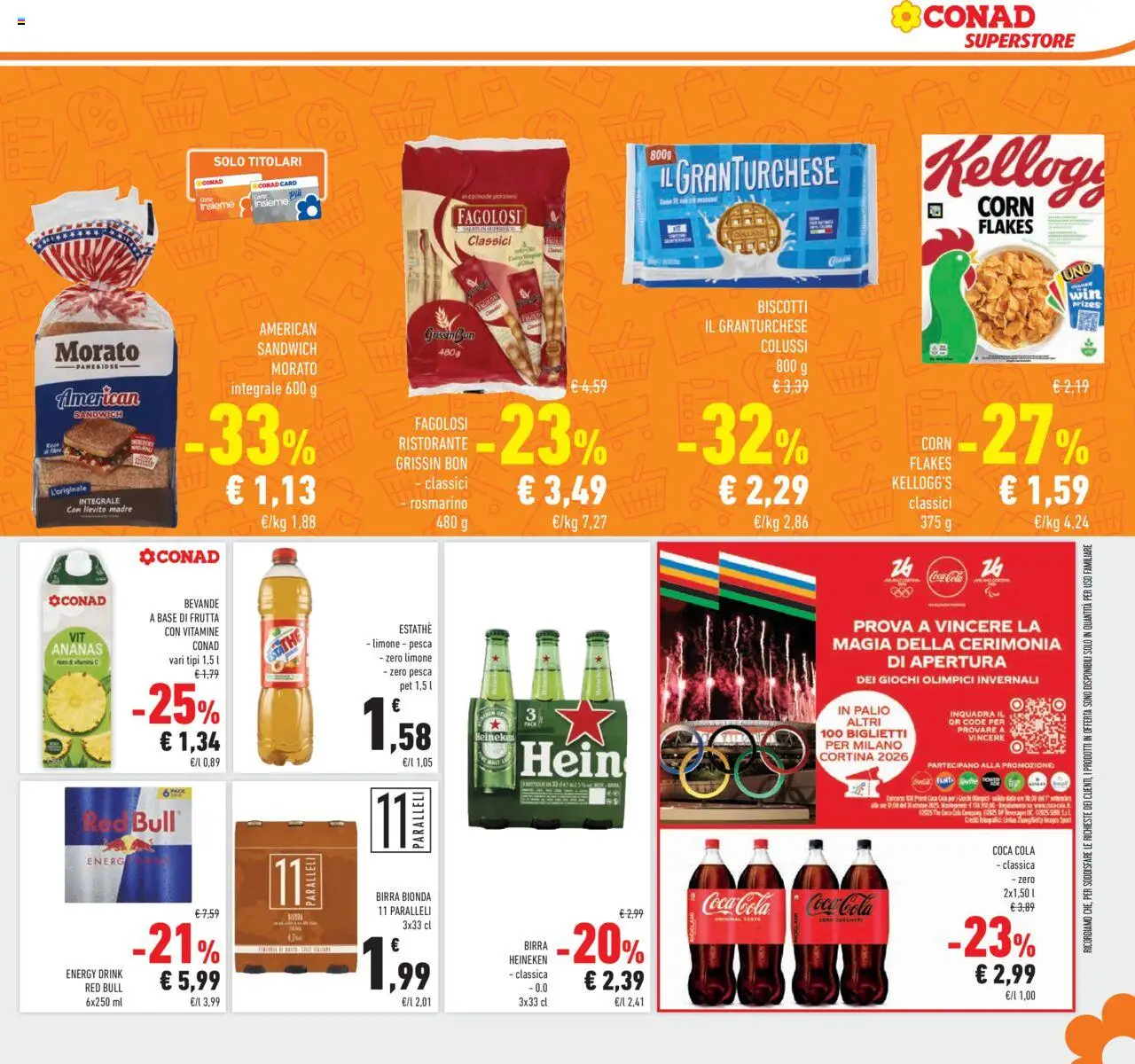 Volantino Conad del 24.09.2025 | Pagina: 29 | Prodotti: Biscotti, Pesca, The, Fanta