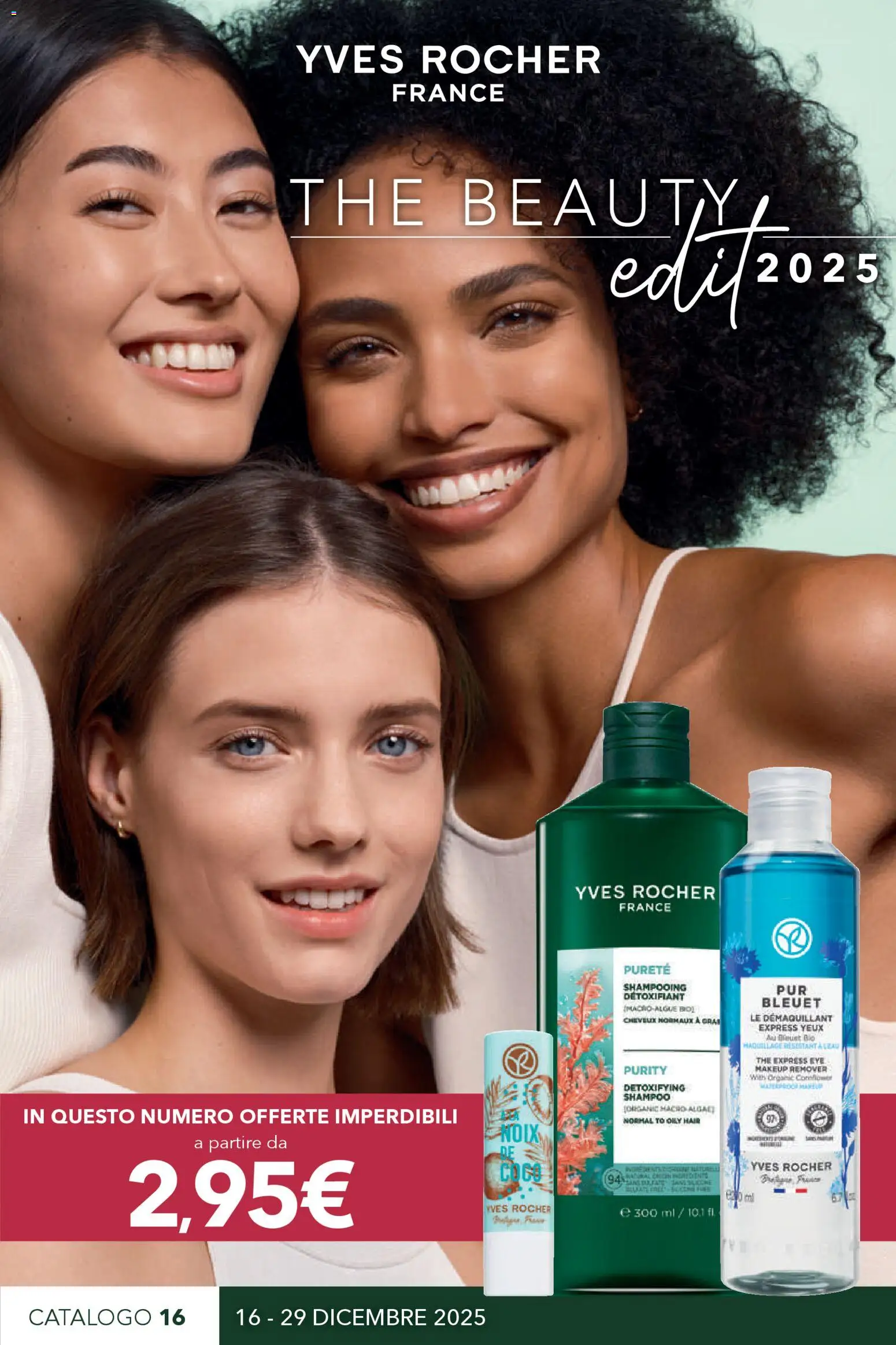 Volantino Yves Rocher del 16.12.2025 | Pagina: 1 | Prodotti: Shampoo, The