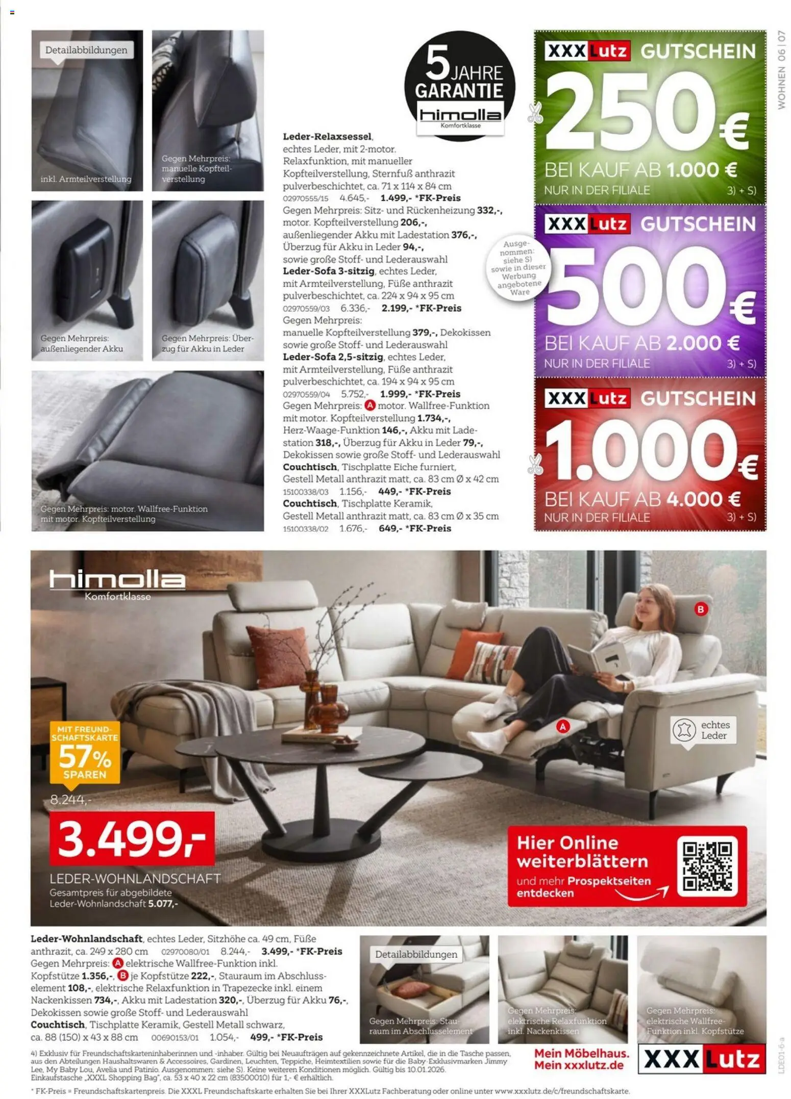 XXXL Lutz - Nr. 1 beim Preis – gültig ab 27.12.2025 | Seite: 7 | Produkte: Tasche, Ledersofa