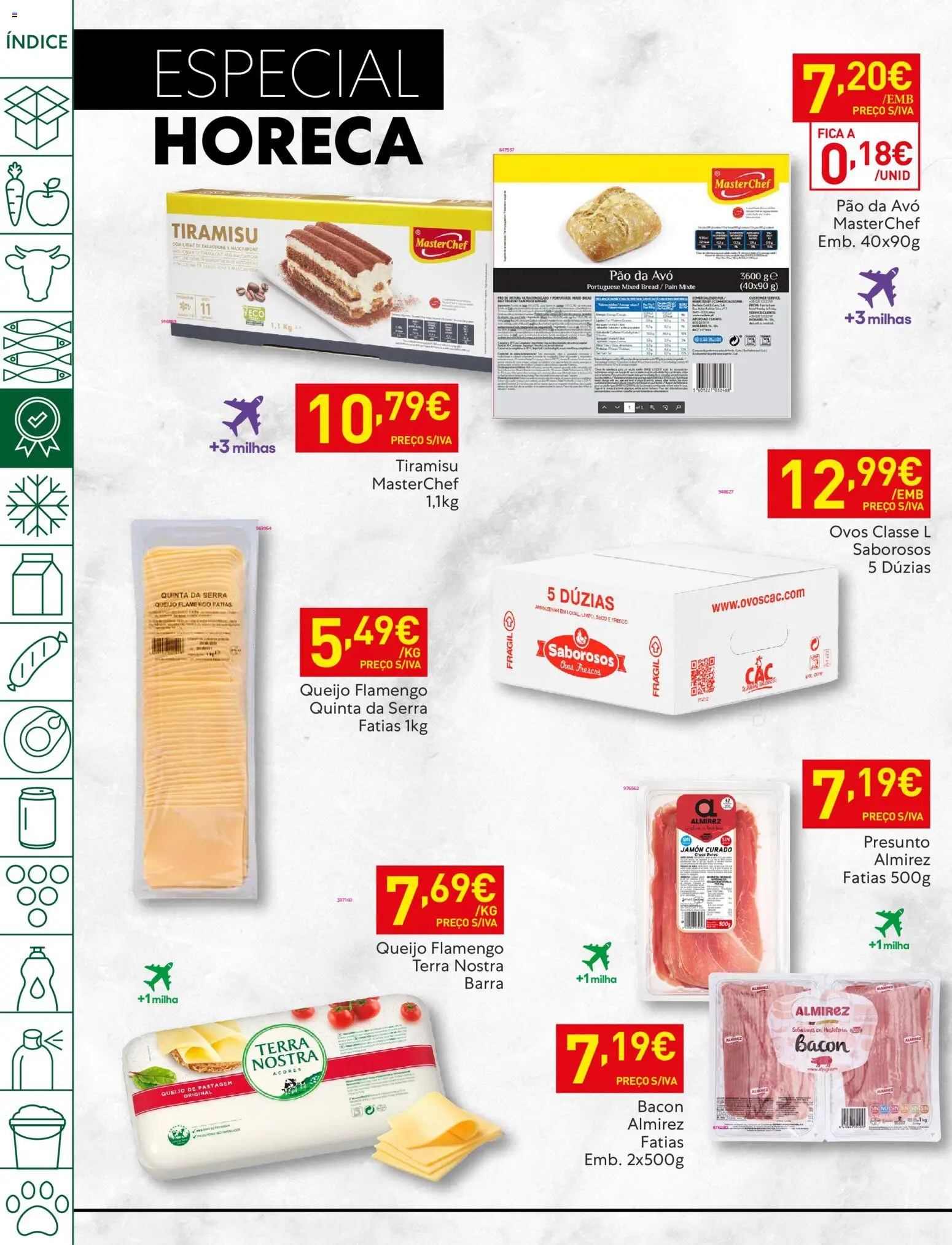 Recheio folheto │ válido de 04.11.2025 | Página: 14 | Produtos: Bacon, Queijo, Presunto, Mascarpone