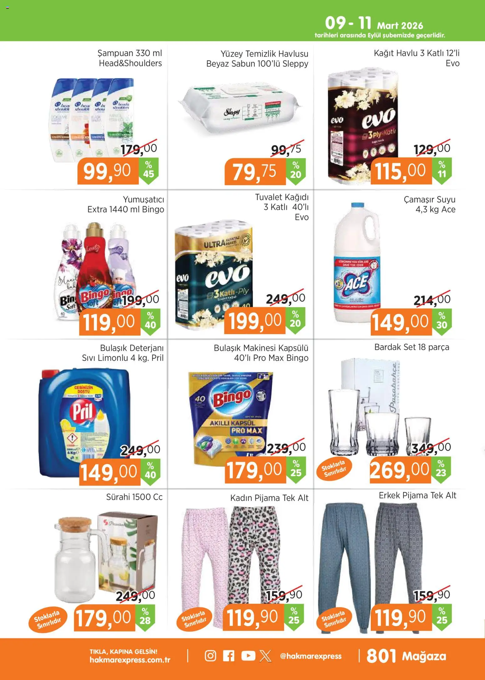 Hakmar Express - Açılış Mağazalarımız - 09.03.2026 tarihinden itibaren geçerlidir | Sayfa: 3 | Ürünler: Yumuşatıcı, Kağıt havlu, Bulaşık makinesi, Sürahi