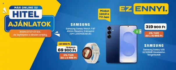 Euronics Akciós újság - amely érvényes a következő dátumtól: 17.07.2025