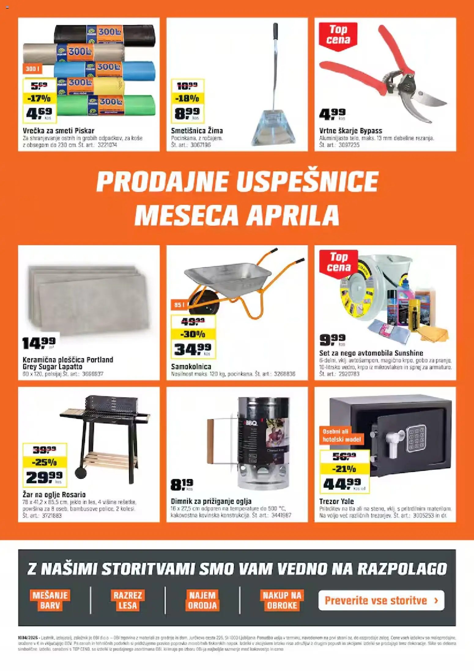 Novi OBI katalog ponudbe – veljaven od 02.04.2026 | Stran: 18 | Izdelki: Zar, Kos, Samokolnica
