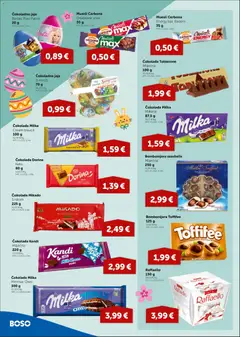 Boso - Katalog - Pregled kataloga iz trgovine Boso, vrijedi od 26.03.2026 | Stranica: 8 | Proizvodi: Dorina, Čokolada, Bombonijera, Badem