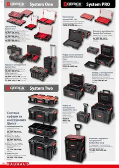 Преглед на Bauhaus брошура - Офертите са валидни от 02.01.2026 | Страница: 10 | Продукти: Органайзер, Тава, Куфар, Колела