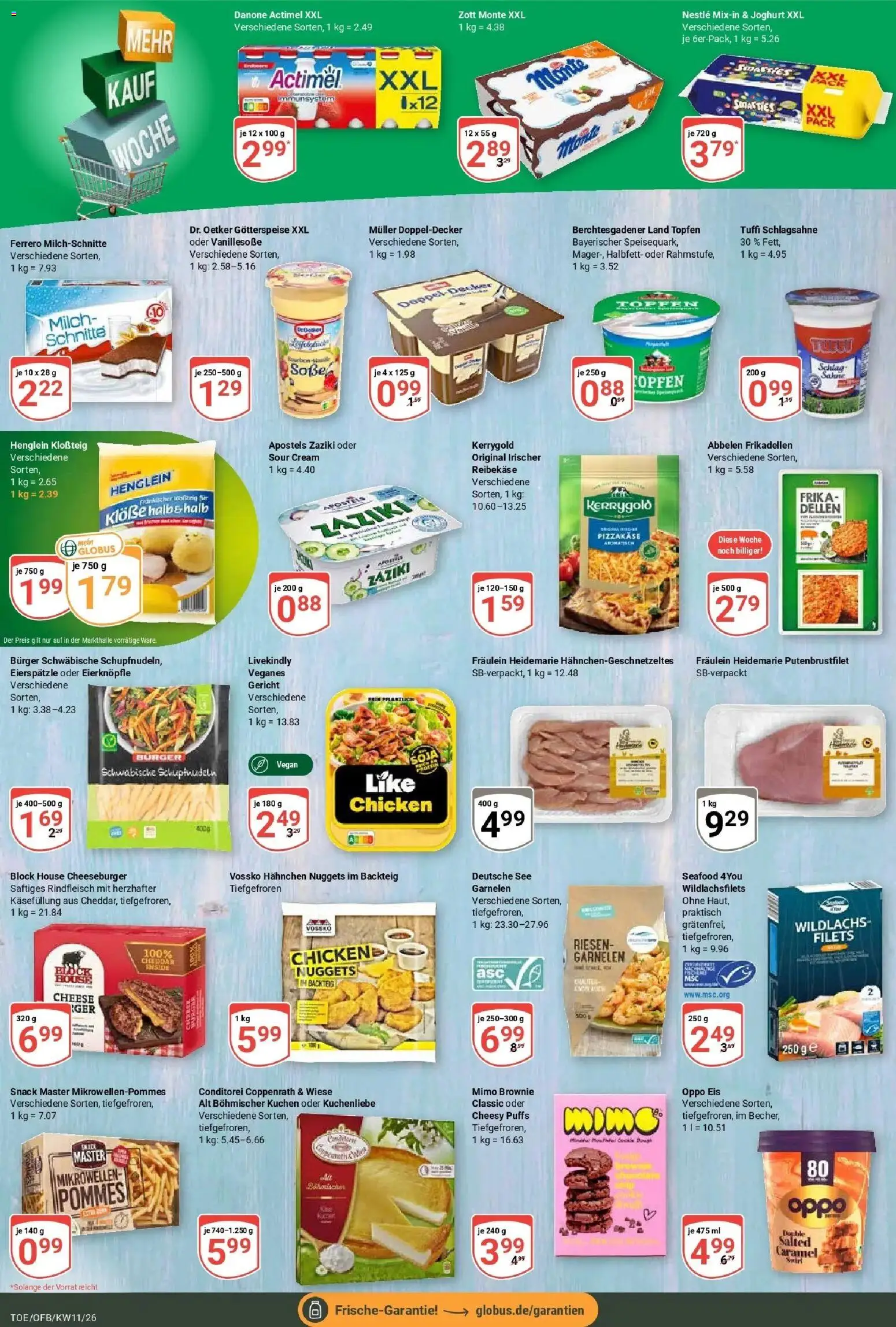 Globus prospekt Tönisvorst	 – gültig ab 09.03.2026 | Seite: 9 | Produkte: Milch, Joghurt, Kuchen, Eis