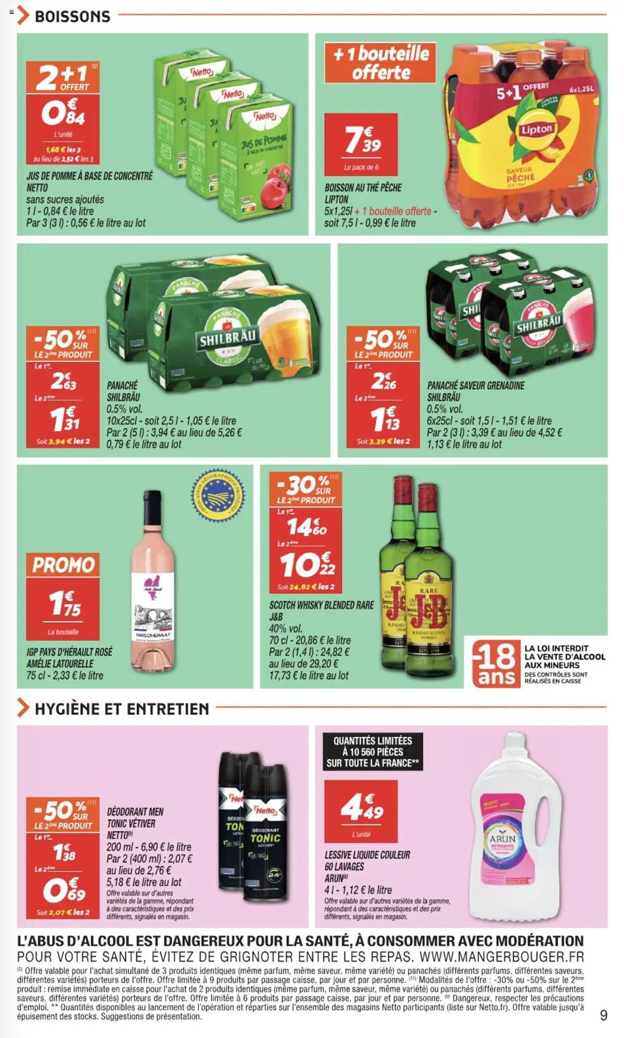  | Page: 9 | Produits: Whisky, Pêche, Base, Déodorant