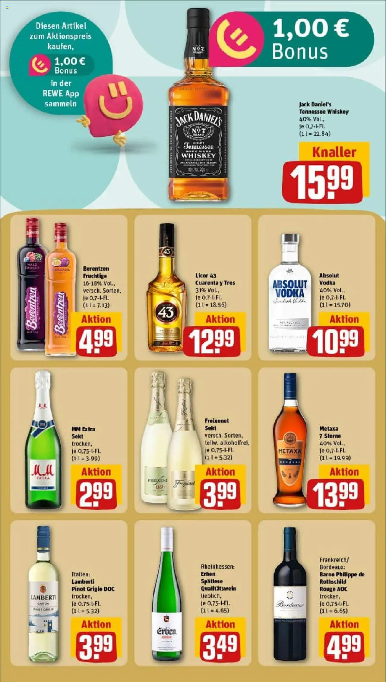 Rewe prospekt Werther	 – gültig ab 19.10.2025 | Seite: 21 | Produkte: Freixenet, Jack Daniel's, Vodka, Whiskey