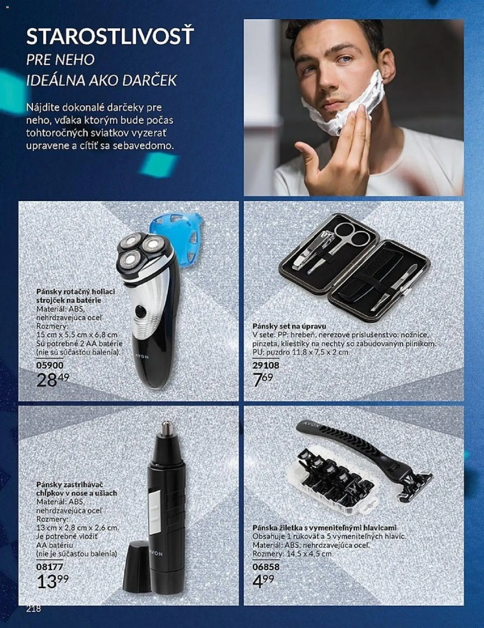 Nové Avon akcie – leták je platný od 01.12.2025 | Strana: 218 | Produkty: Strojček, Puzdro