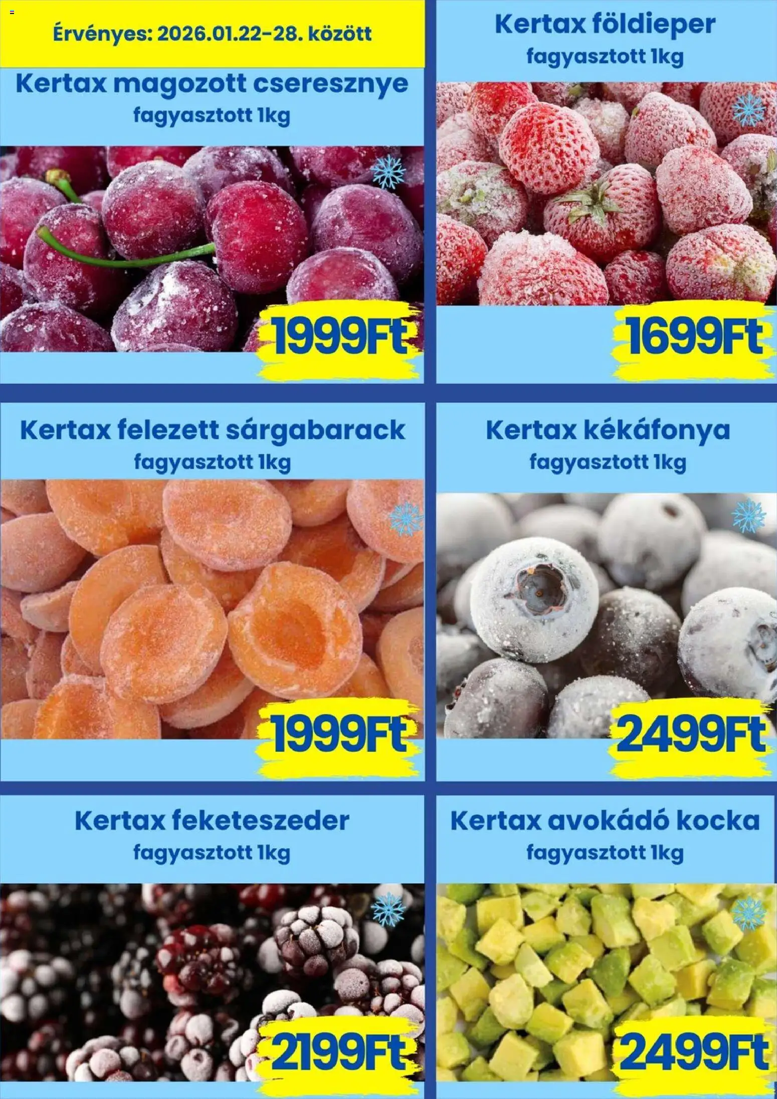 Magnetic akciós ujság - amely érvényes a következő dátumtól: 22.01.2026 | Oldal: 3 | Termékek: Sárgabarack, Cseresznye, Avokádó