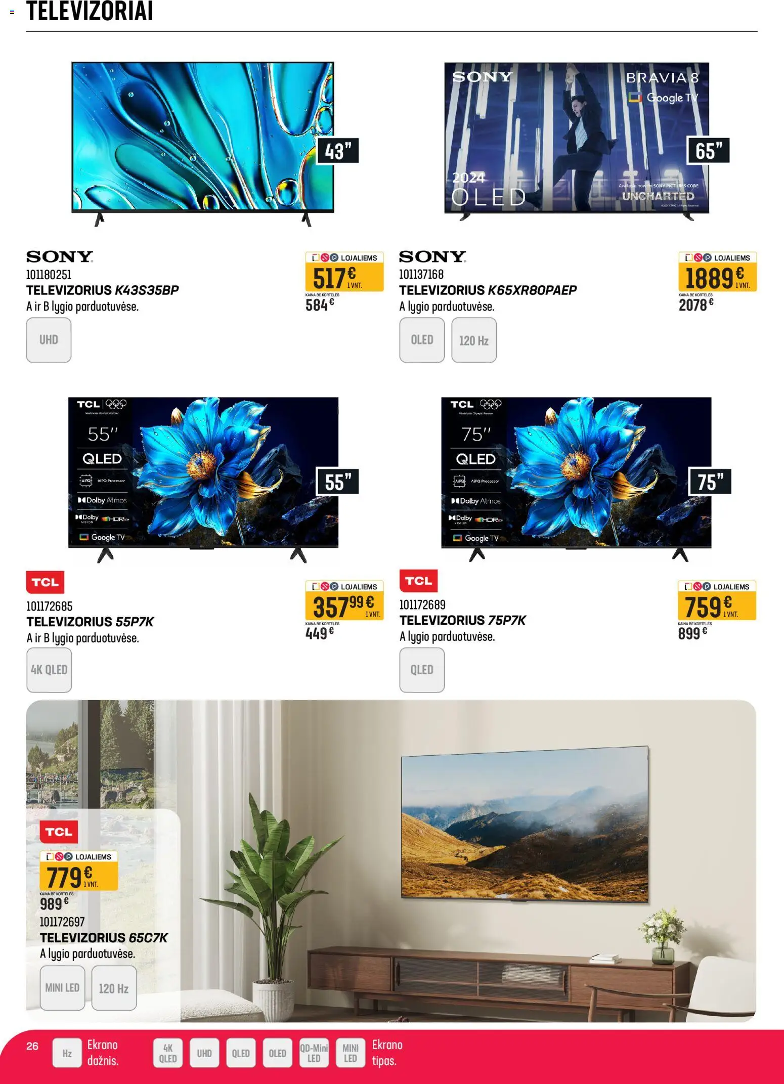 Senukai akcijos nuo 12.03.2026 | Puslapis: 26 | Prekių: Tv, Televizorius