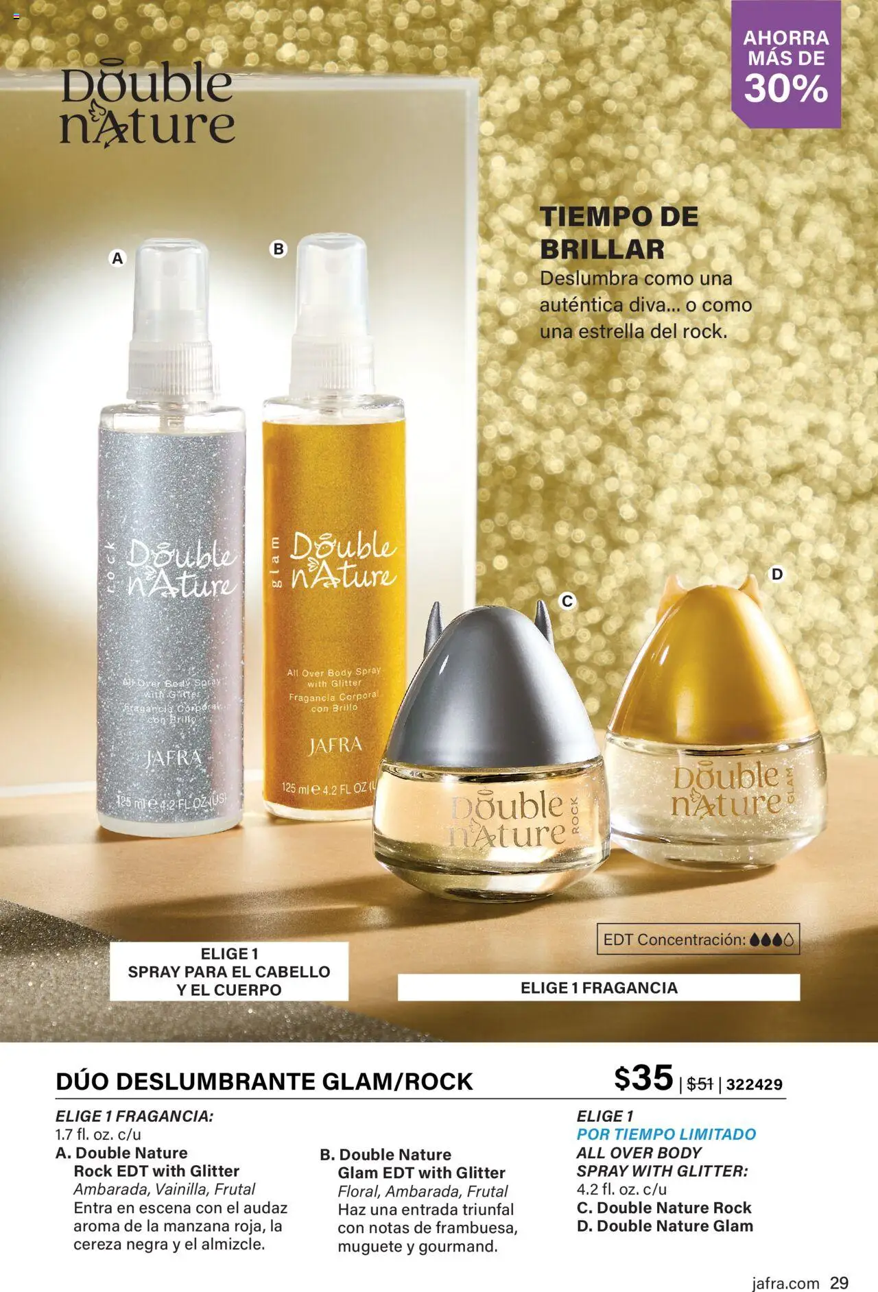 JAFRA folleto │ válido desde el 01.09.2025 | Página: 29 | Productos: Fragancia, Spray para el cabello, Manzana, Body