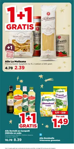 Alle Bertolli en Carapelli Olijfolie en azijn, Bertolli Olijfolie classico, 2 flessen à 500 ml - Voorbeeld van een folder van Plus, geldig van 10.12.2025 | Pagina: 40