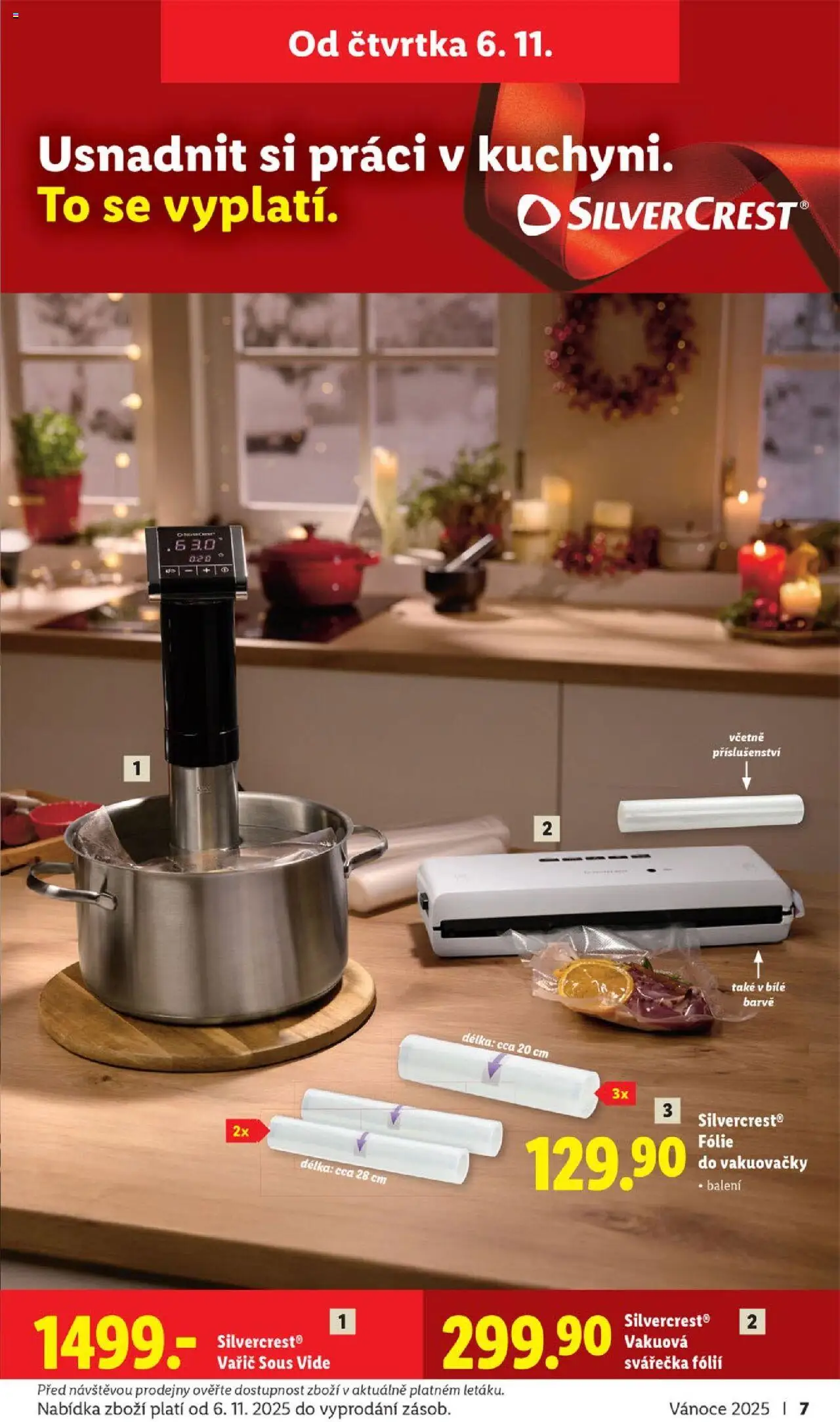 Lidl leták - Veselé Vánoce od 20.10.2025 | Strana: 7 | Produkty: Svářečka, Vakuová svářečka fólií, Vakuová svářečka, Vařič