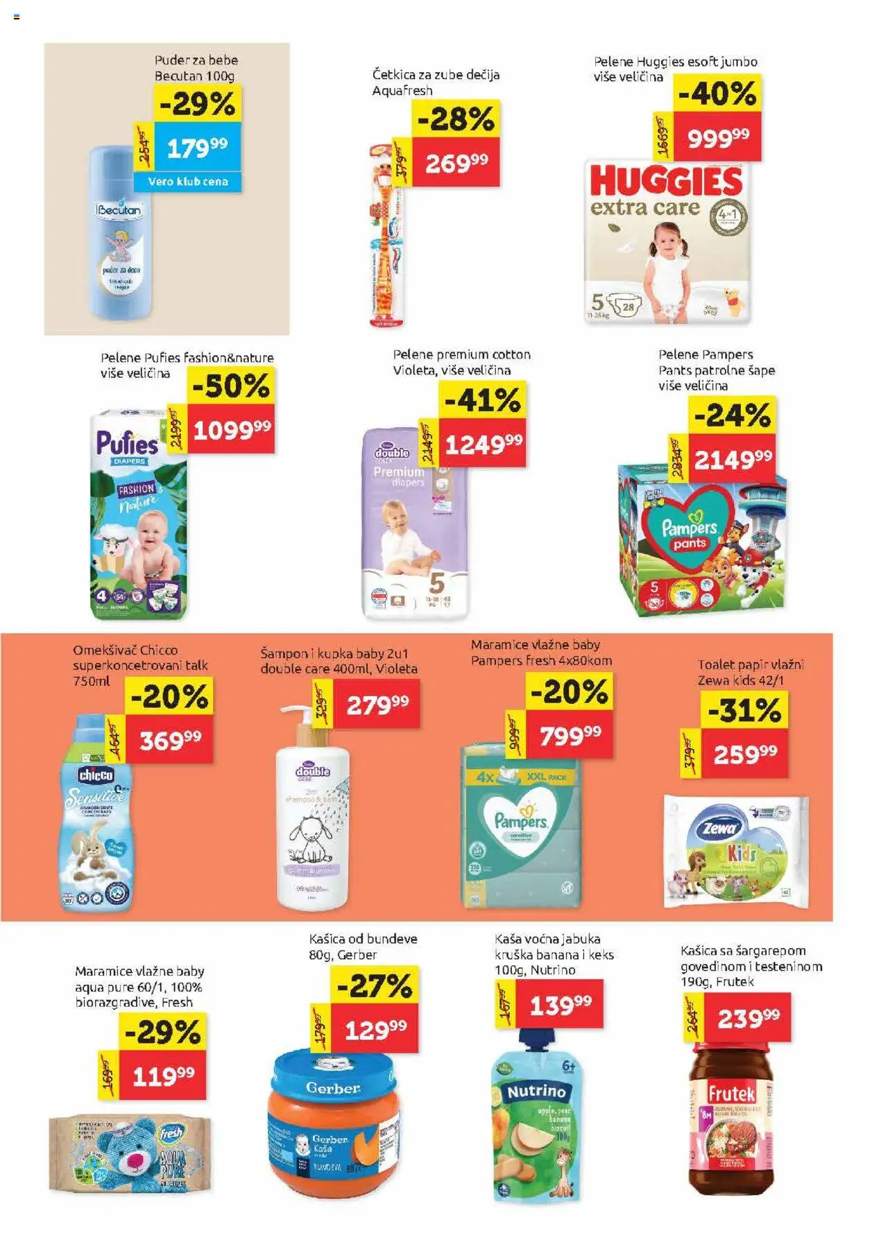 SuperVERO katalog - važi od 21.08.2025 | Strana: 22 | Proizvode: Banana, Toalet papir, Šampon, Četkica za zube