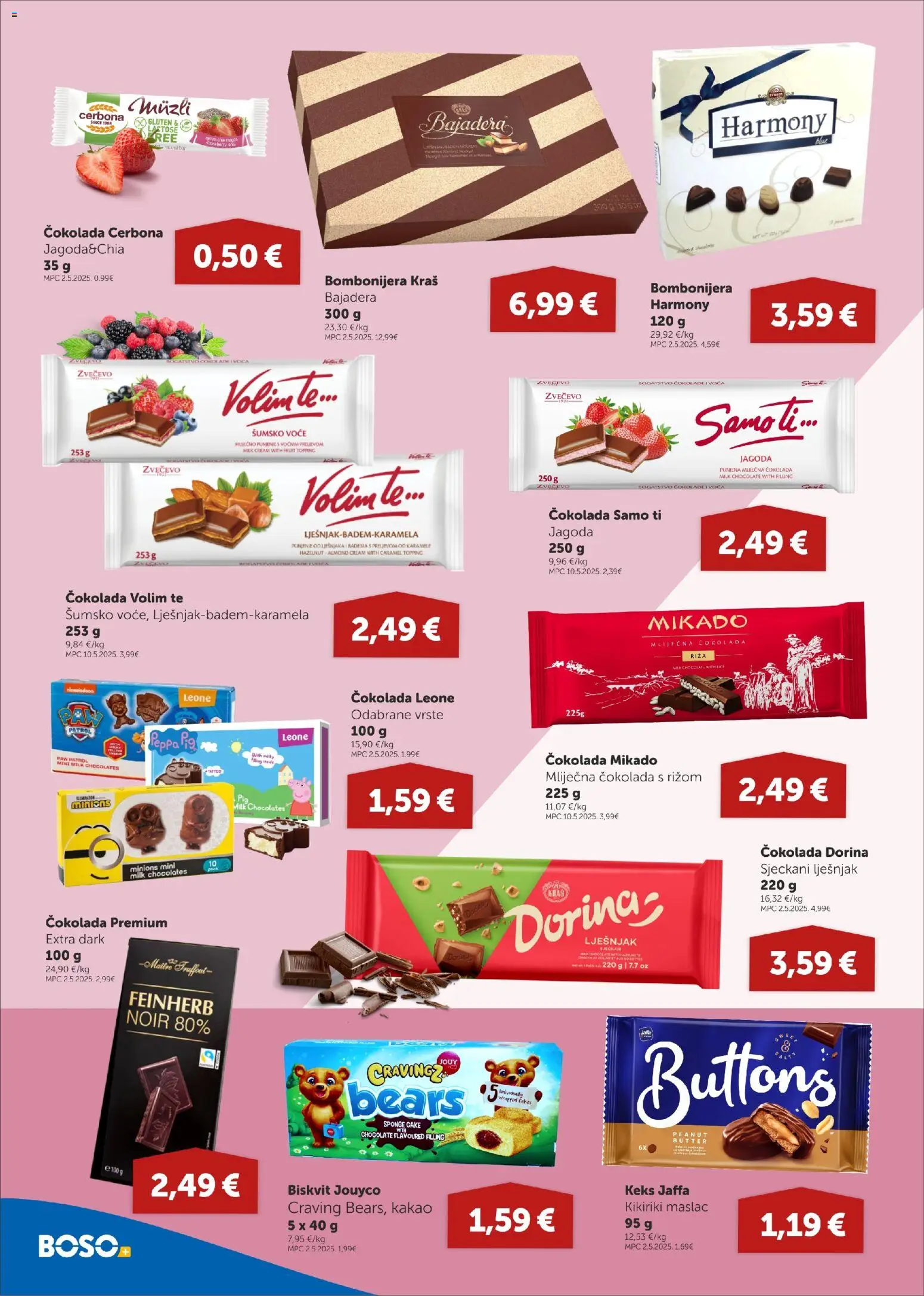 Boso katalog | vrijedi od 30.10.2025 | Stranica: 8 | Proizvodi: Čokolada, Keks, Lješnjak, Kikiriki