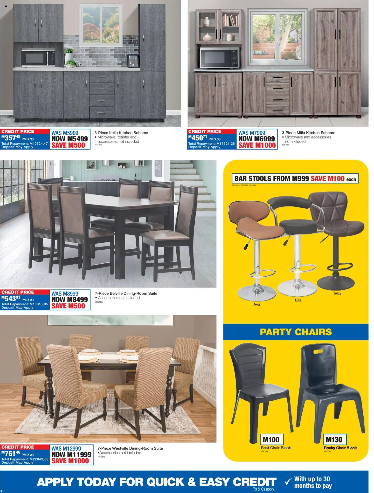 New OK Furniture catalogue – valid from 16.02.2026 | Page: 4 | Products: Toaster, Chair, Microwave