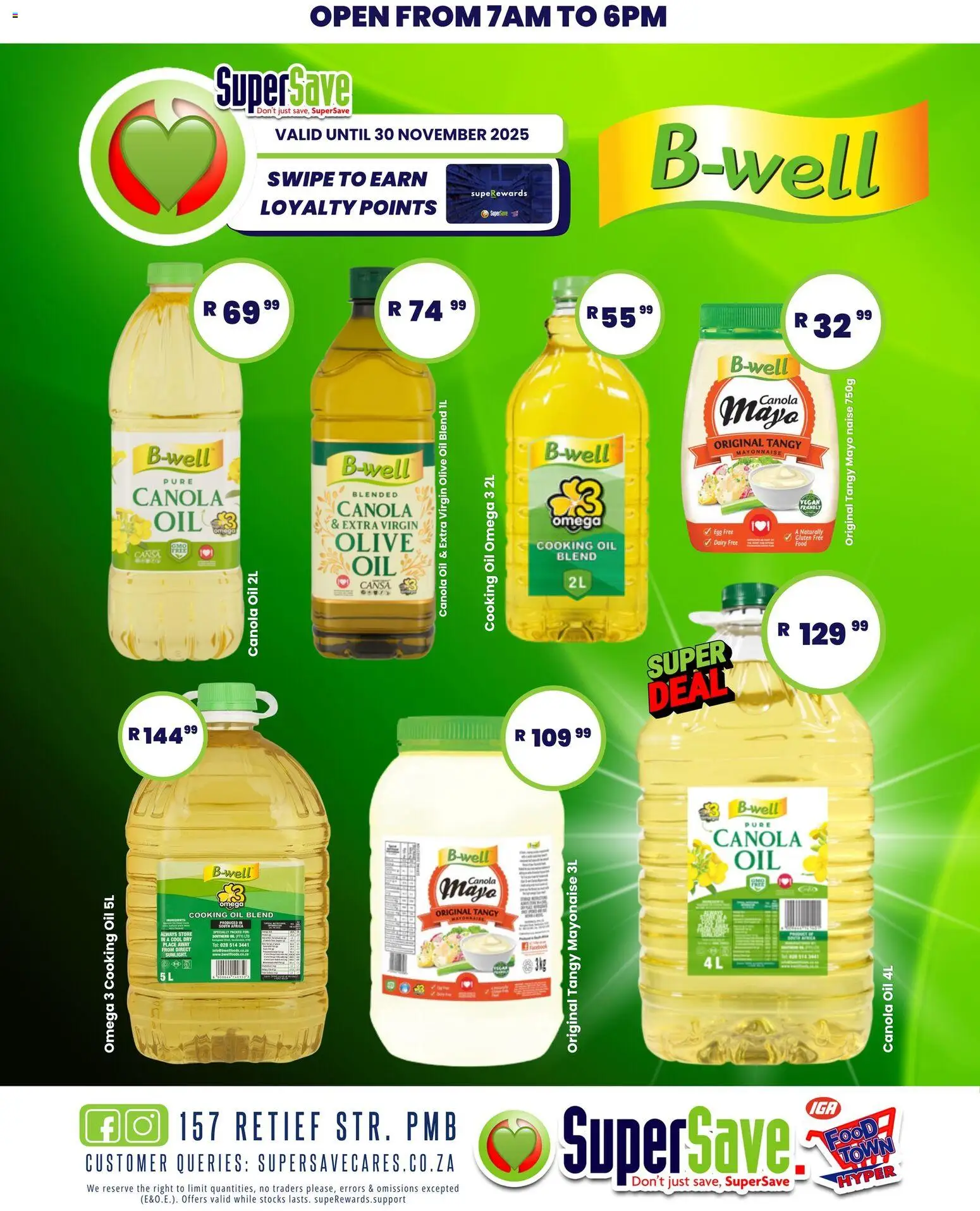 New Super Save catalogue – valid from 20.11.2025 | Page: 1 | Products: Oil, Mayonnaise