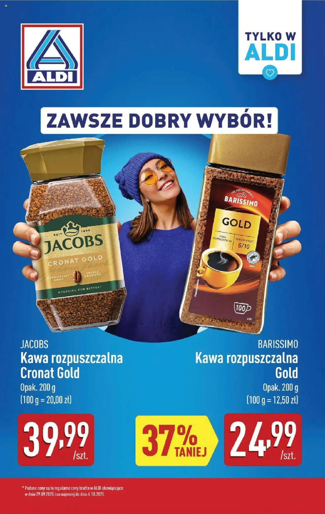 Aldi Gazetka od 29.09.2025 | Strona: 12 | Produkty: Kawa rozpuszczalna, Kawa