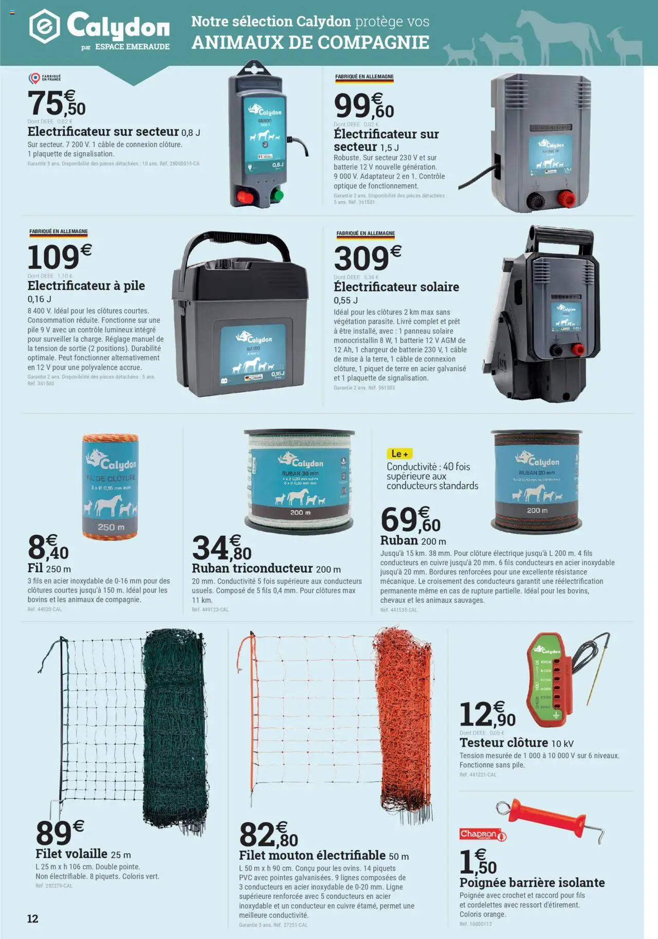  | Page: 12 | Produits: Câble, Volaille, Batterie, Livre