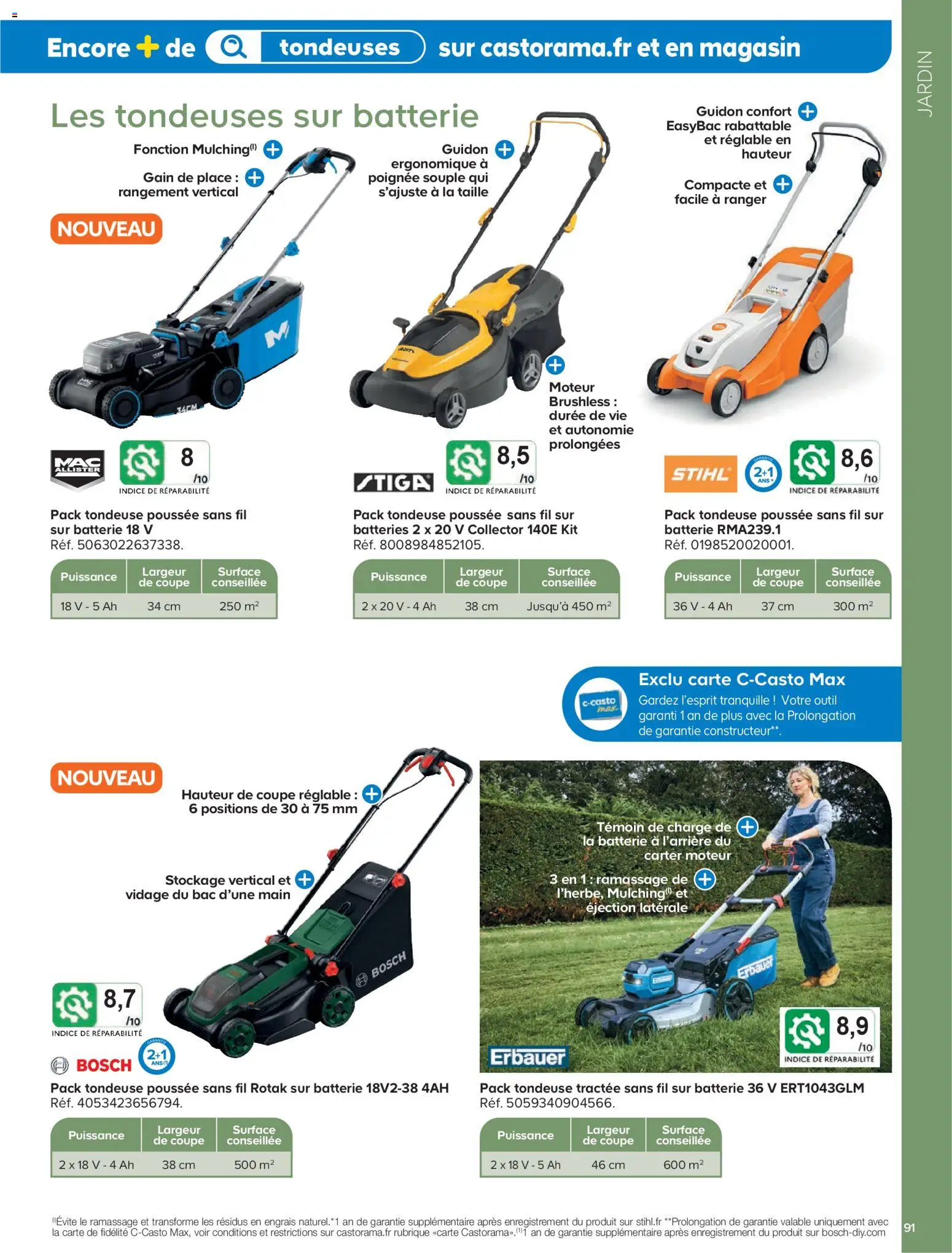 {H1} | Page: 91 | Produits: Tondeuse, Batterie