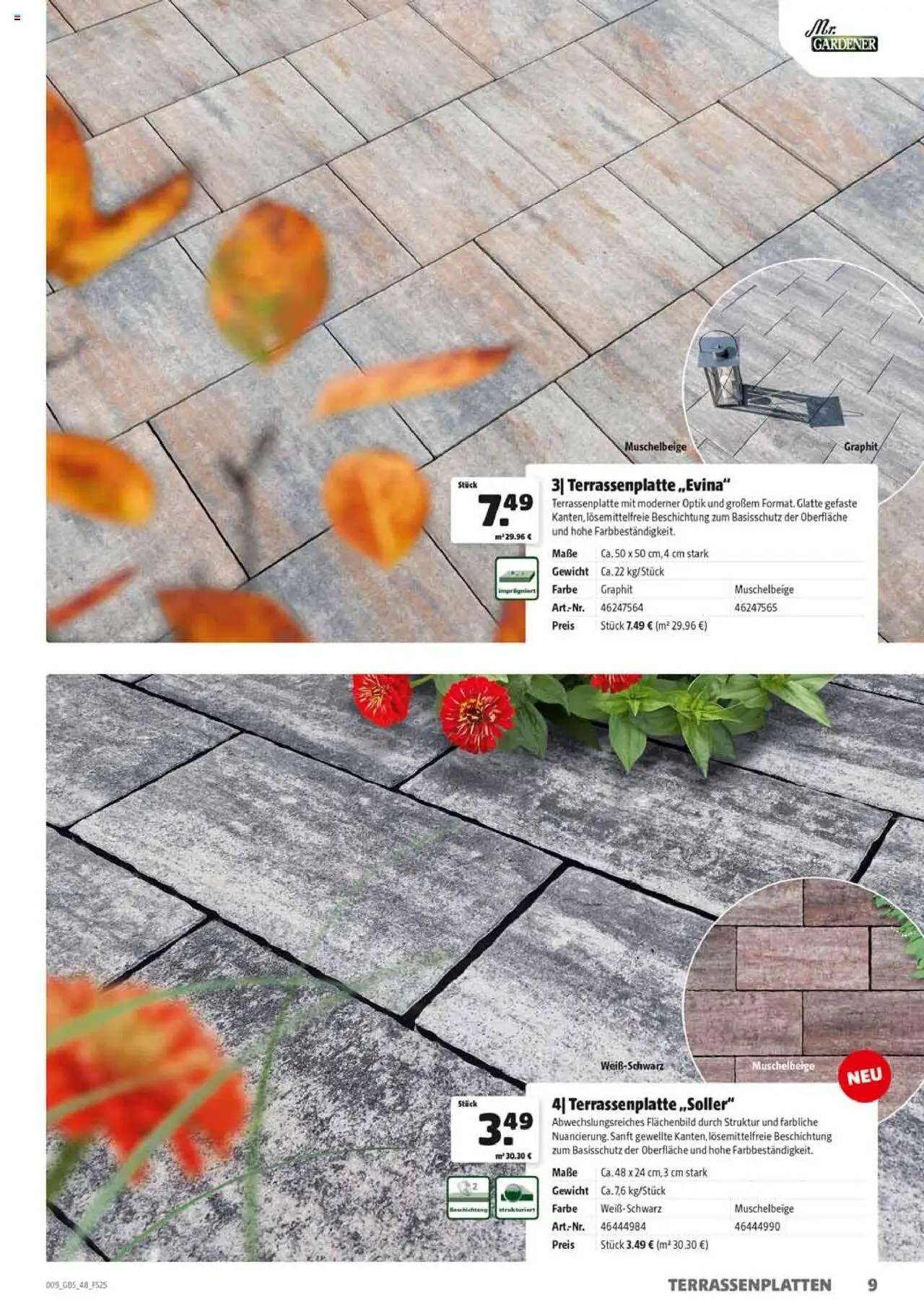 HERKULES Gartenbaustoffe - gültig ab dem 28.07.2025 | Seite: 9 | Produkte: Gewicht