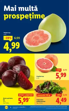 Ofertele Lidl valabile de la 02.01.2026 | Pagină: 4 | Produse: Şerit ödül, Grepfrut, Salată, Sfeclă