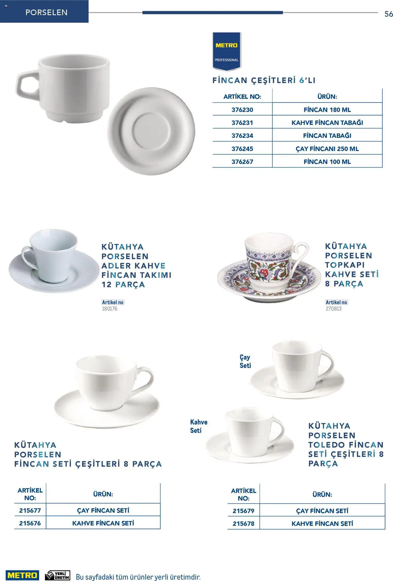 Metro - Profesyonel Çözümler - 26.12.2025 tarihinden itibaren geçerlidir | Sayfa: 56 | Ürünler: Kahve, Çay