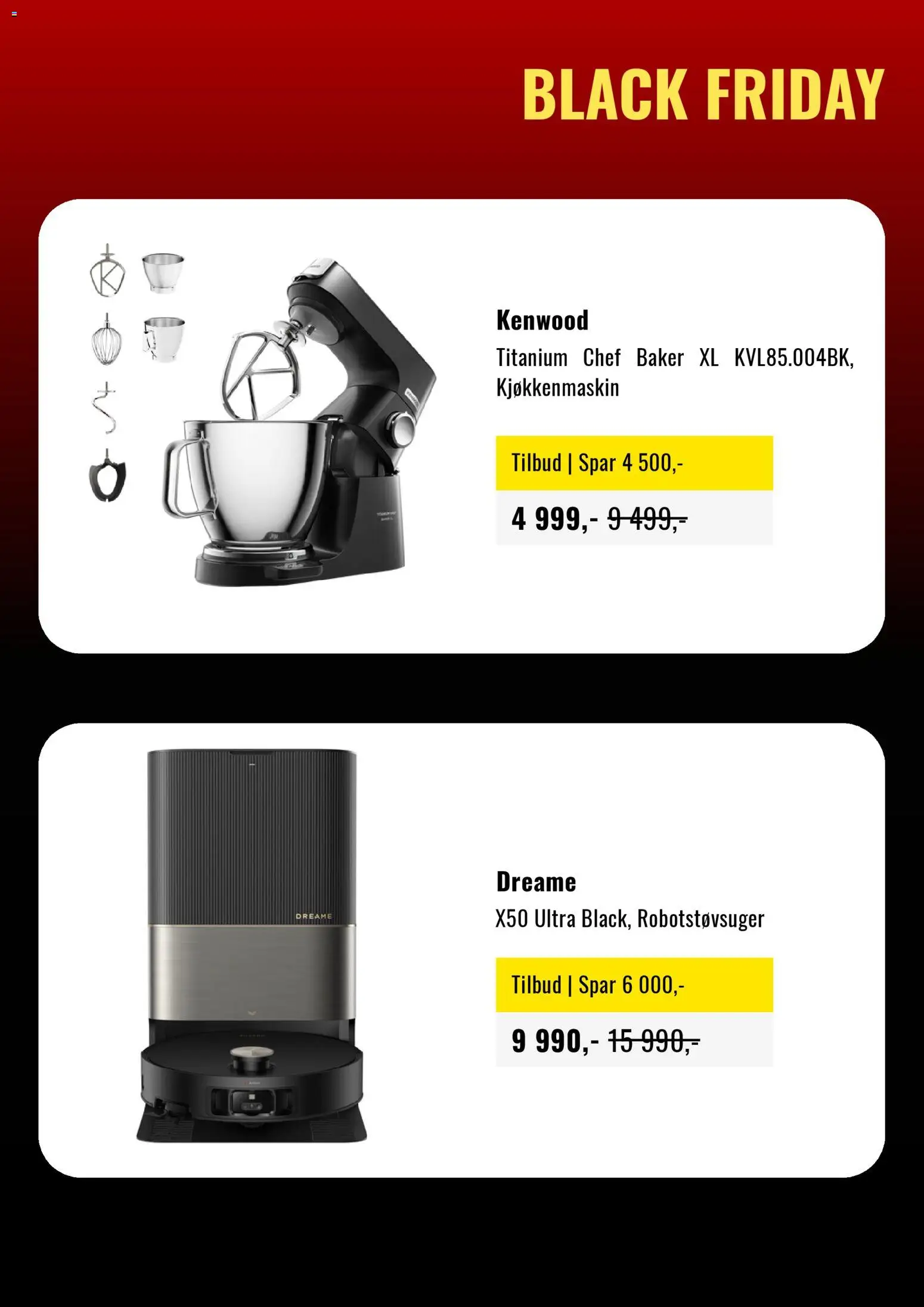 {H1} | Side: 3 | Produkter: Robotstøvsuger, Kjøkkenmaskin