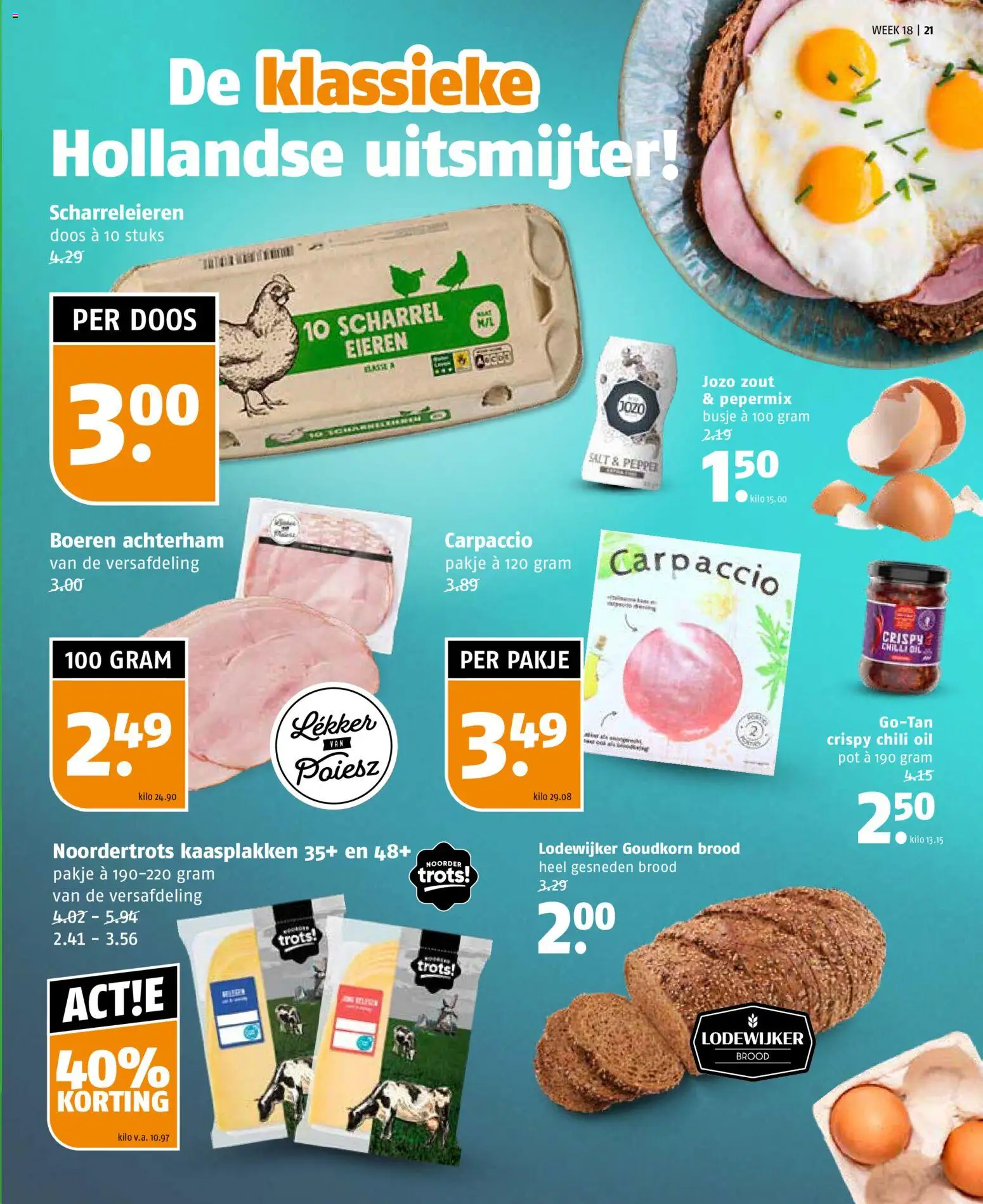 {H1} | Pagina: 21 | Producten: Eieren, Brood, Pot, Calvados