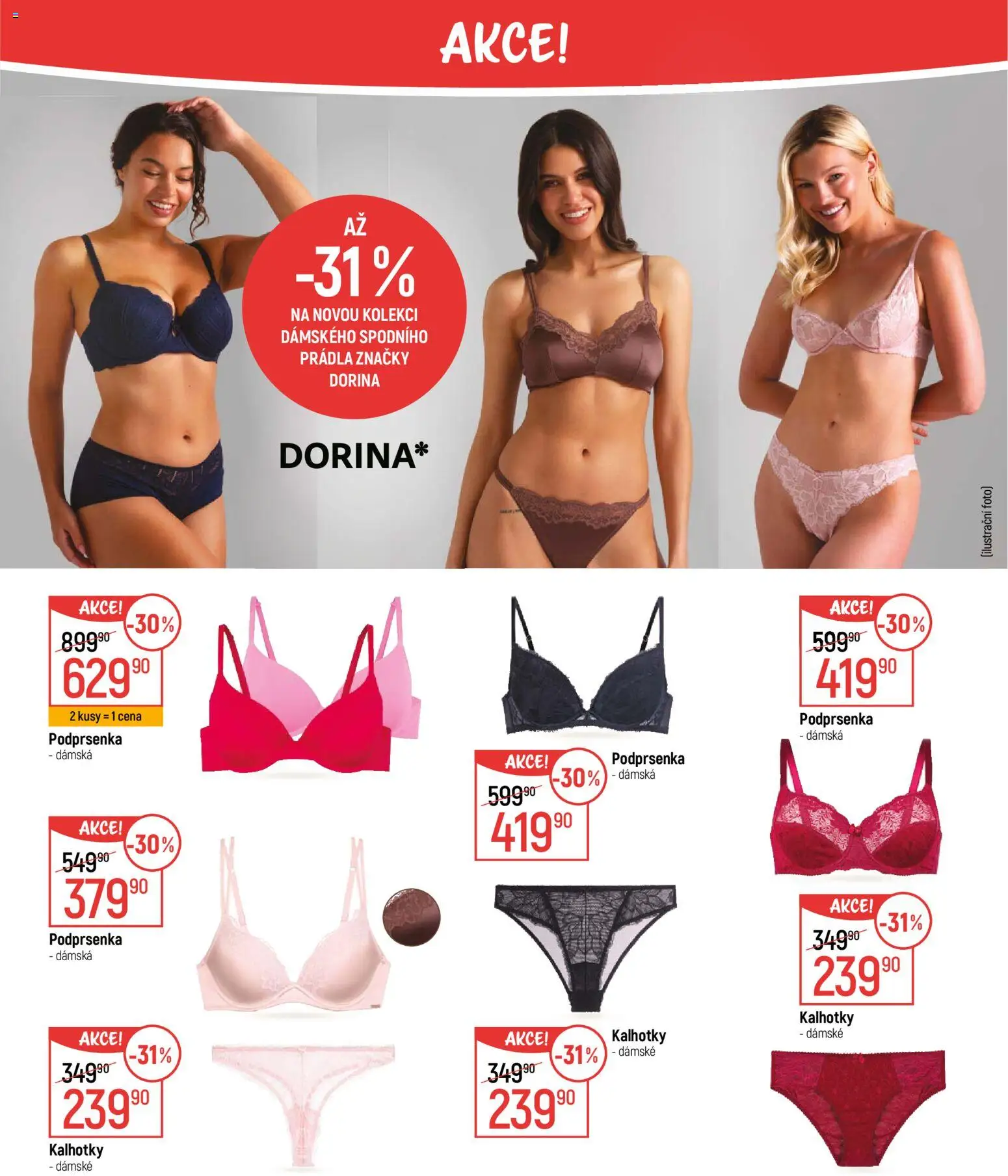 Globus leták - Jaro 2026 od 04.03.2026 | Strana: 25 | Produkty: Kalhotky, Podprsenka