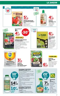 Super U - Prévisualisation de Super U - Jardin & Terrasse à prix bas valide à partir de 14.04.2026 | Page: 7 | Produits: Base, Plantes, Escargots