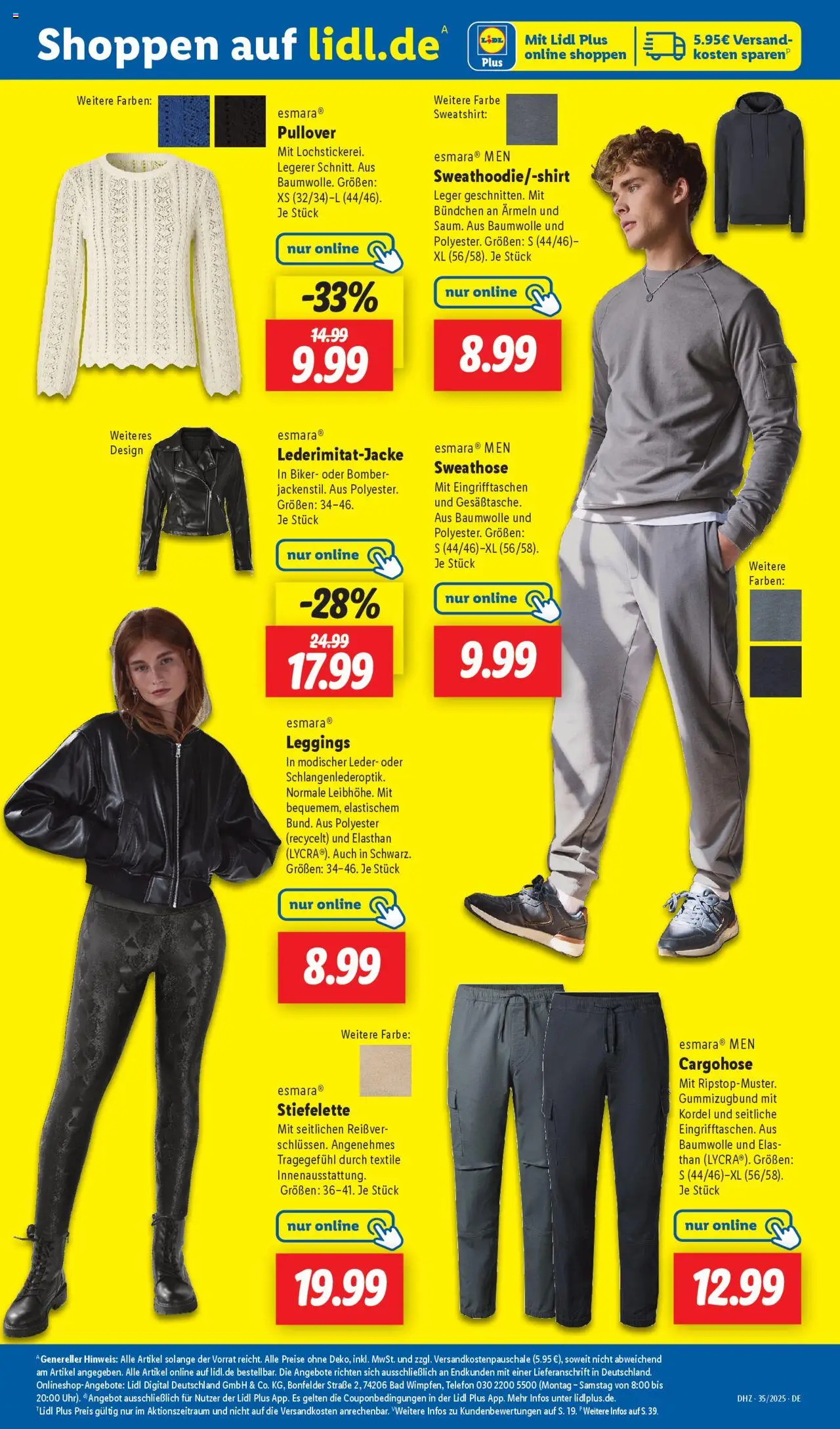Lidl Prospekt Gedern	 - gültig ab dem 25.08.2025 | Seite: 11 | Produkte: Sweatshirt, Cargohose, Bad, Pullover