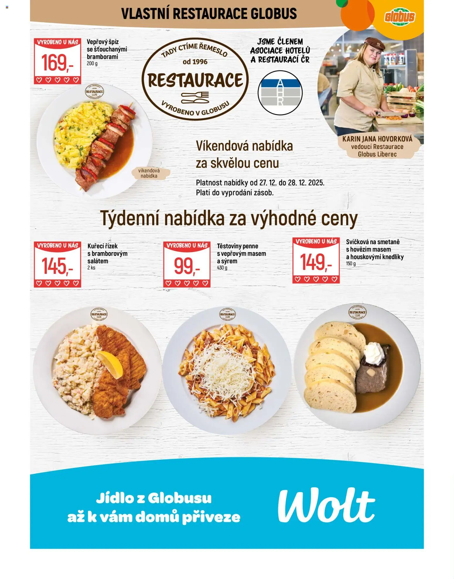 Globus leták - Liberec od 27.12.2025 | Strana: 6 | Produkty: Penne, Špíz, Globus, Těstoviny