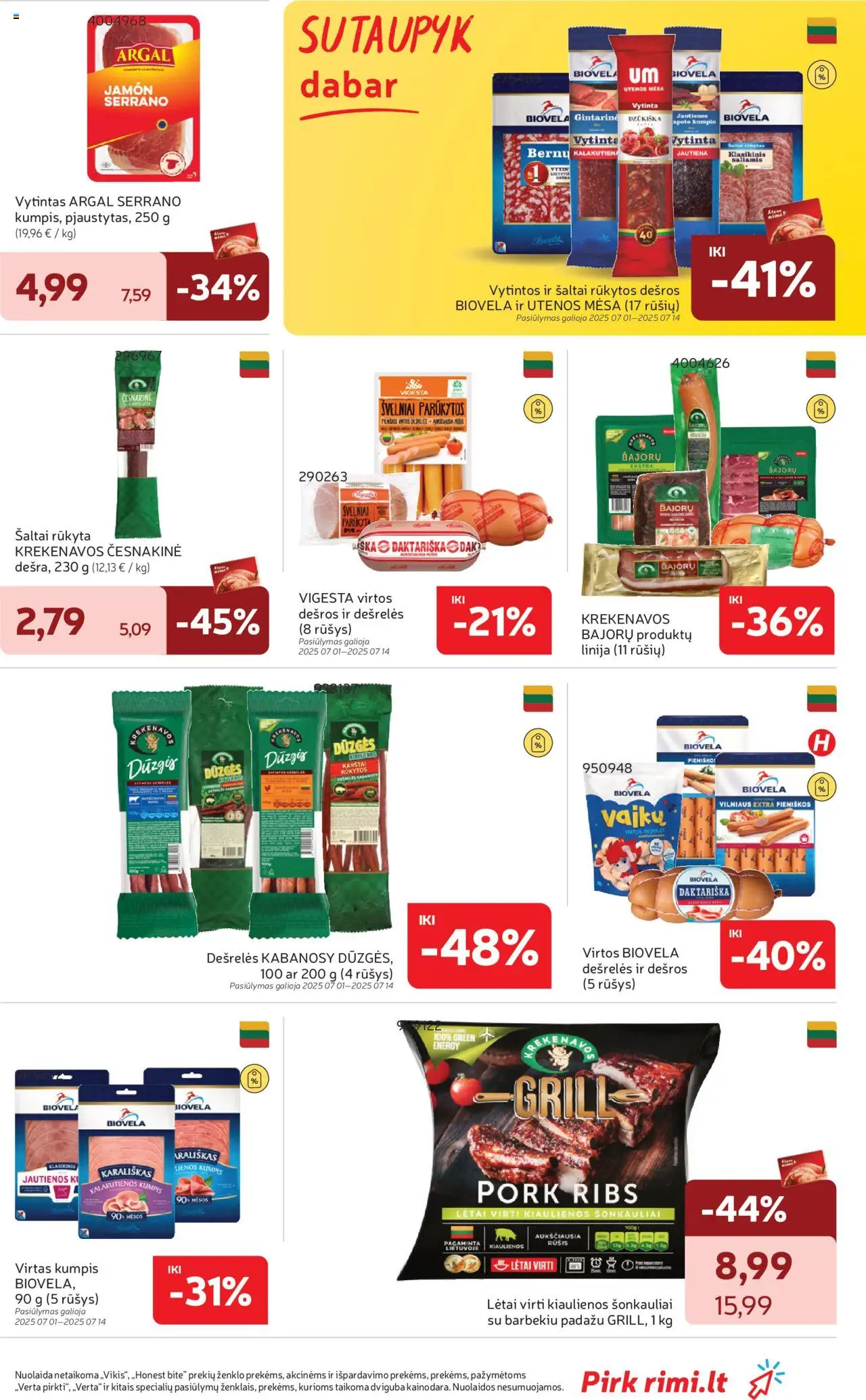 Rimi leidinys│galioja nuo 01.07.2025 | Puslapis: 17 | Prekių: Jautienos, Saliamis, Kumpis, Jautiena