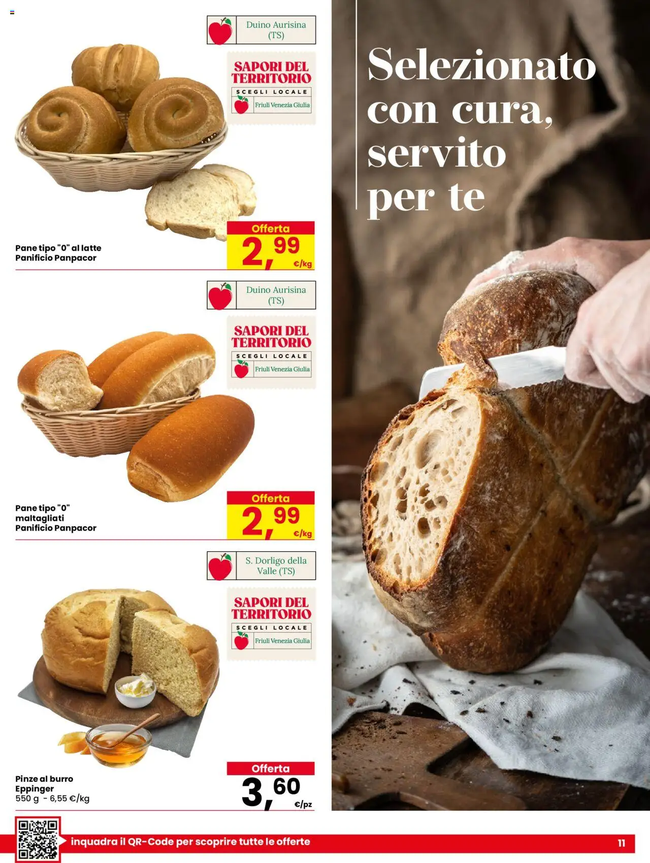 Volantino Despar del 07.08.2025 | Pagina: 11 | Prodotti: Pane, Tè, Latte, Burro