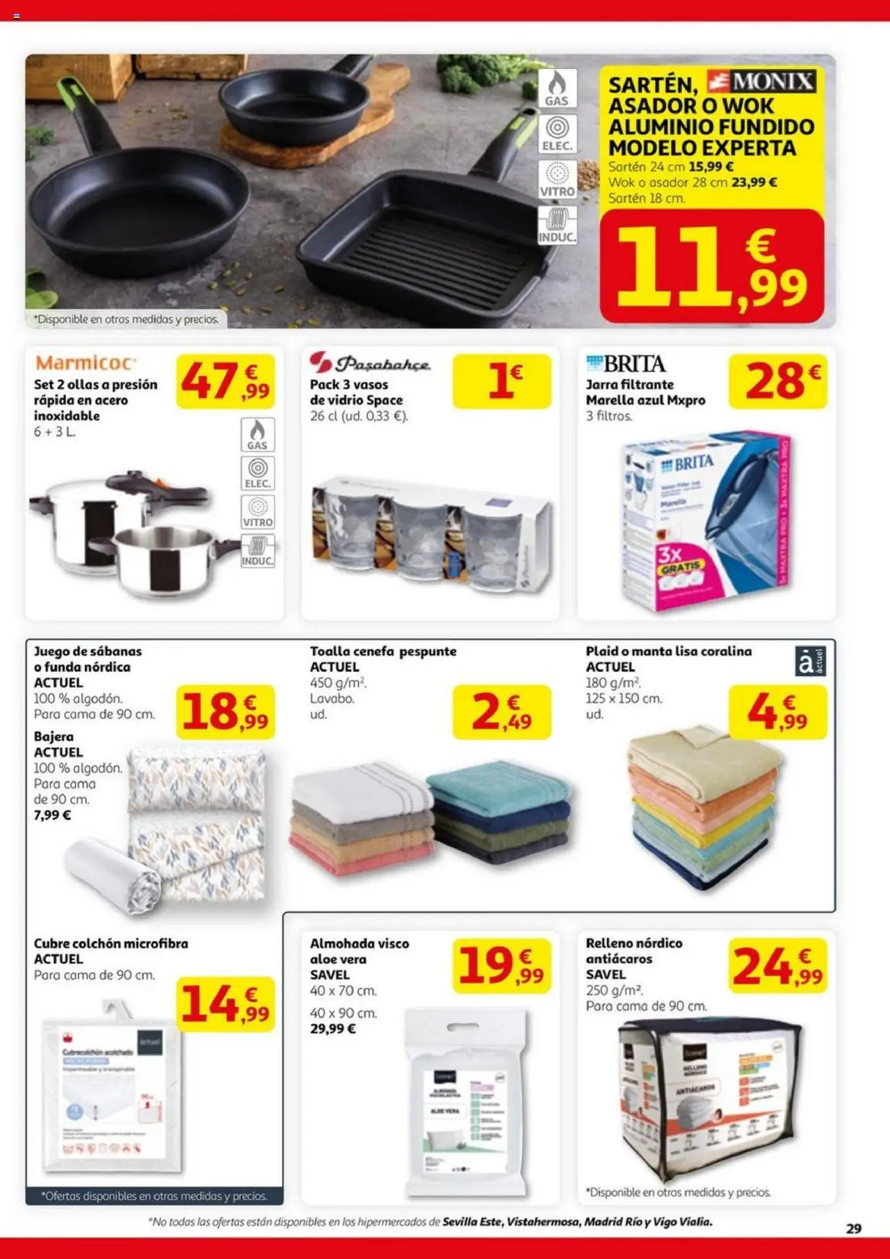 Alcampo - HG Madrid Unificado │ válido desde el 11.09.2025 | Página: 29 | Productos: Juego de sábanas, Manta, Funda, Cama