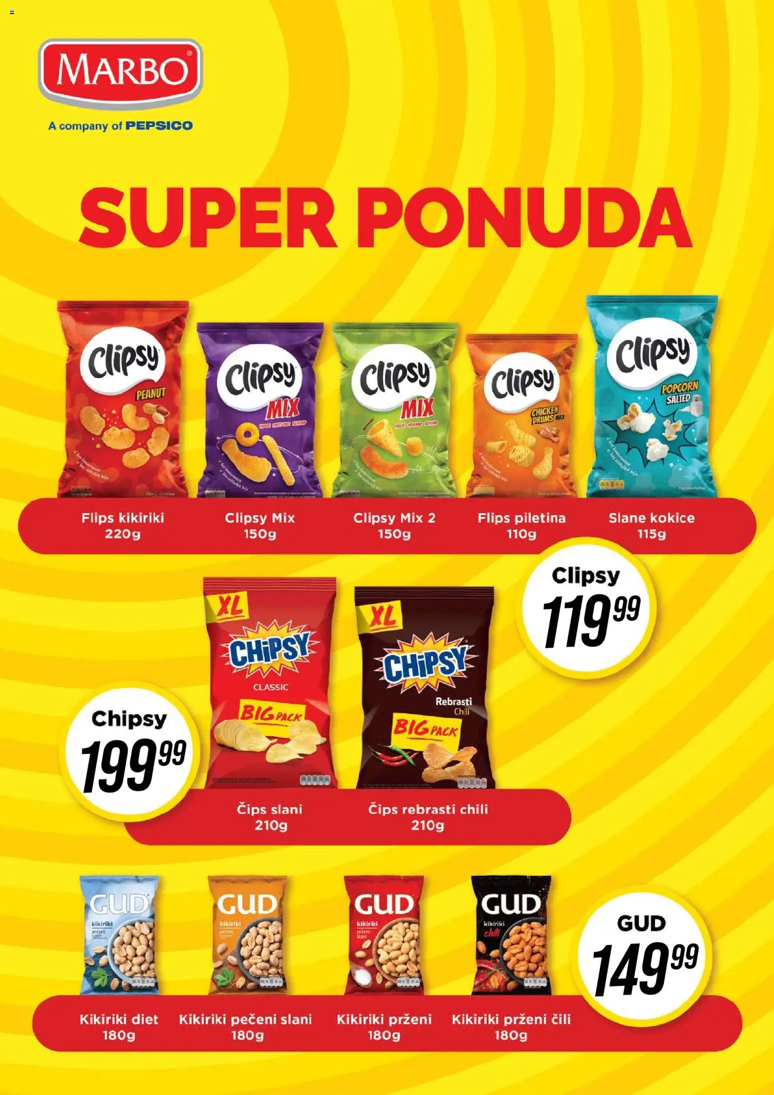 Tekijanka katalog - važi od 22.04.2026 | Strana: 3 | Proizvode: Čips, Kikiriki, Popcorn, Piletina