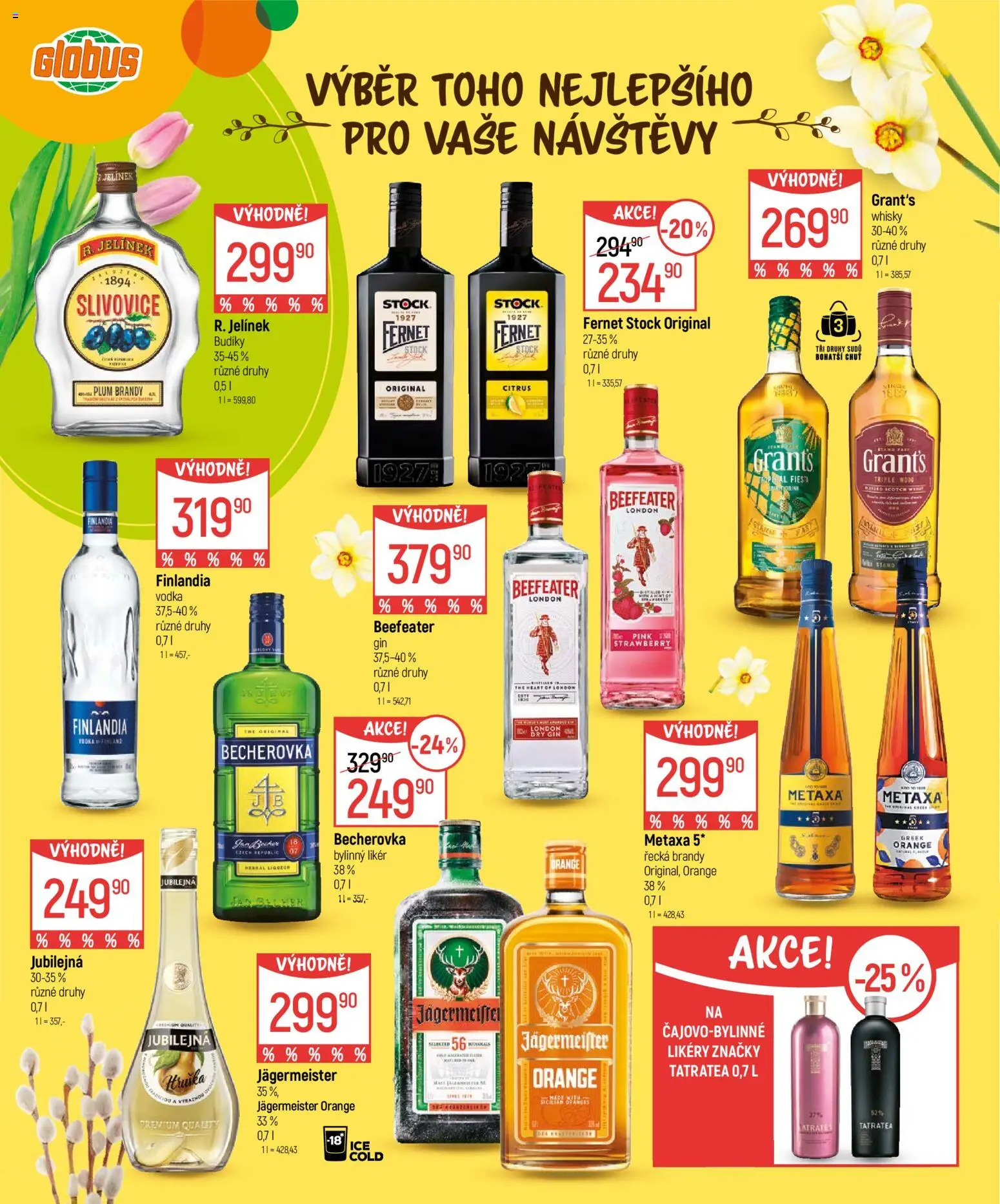 Globus leták - Velikonoce od 04.03.2026 | Strana: 22 | Produkty: Globus, Metaxa, Fernet, Slivovice