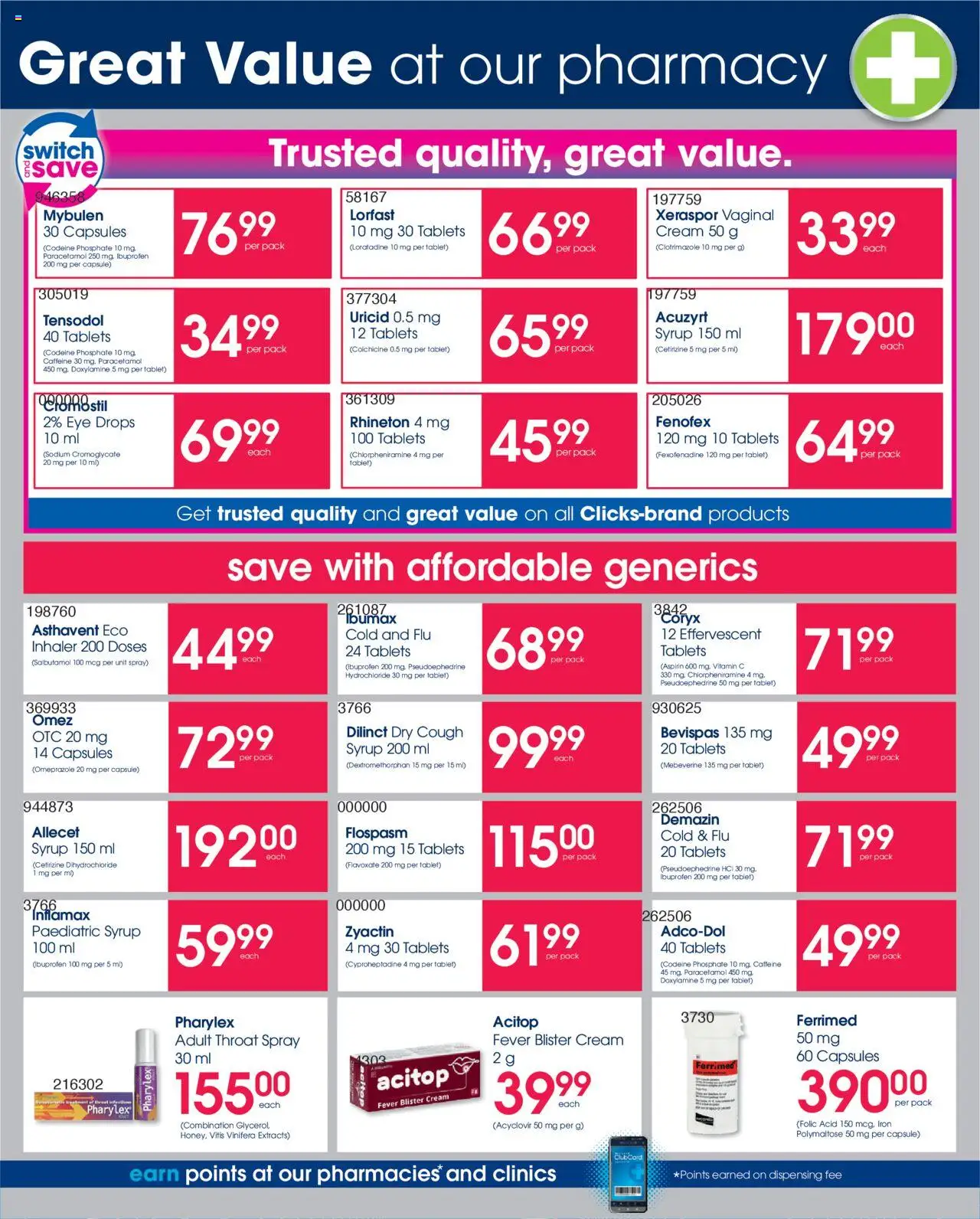 Clicks Specials │ valid from 07.08.2025 | Page: 20 | Products: Tablet, Iron, Switch, Syrup